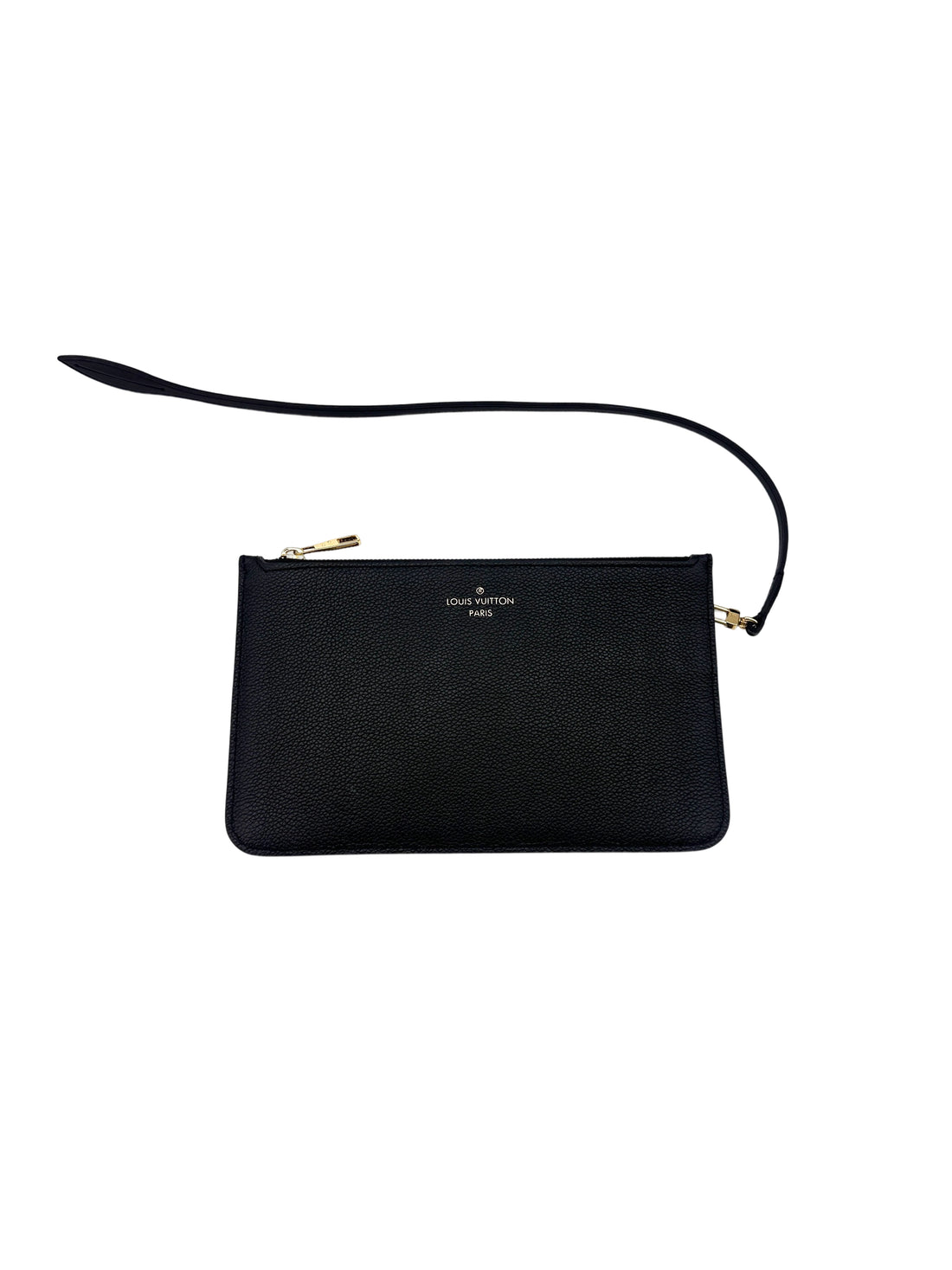 Louis Vuitton Neverfull MM Black Monogram Empreinte Broderies Handle Bag With Pouch IRIS069