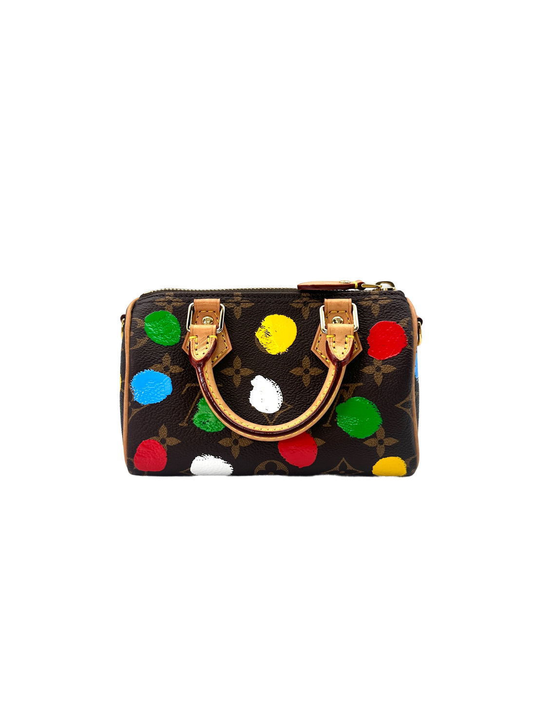 Louis Vuitton x Yayoi Kusama Speedy Nano Monogrma Painted Dots Handle Bag LV2113