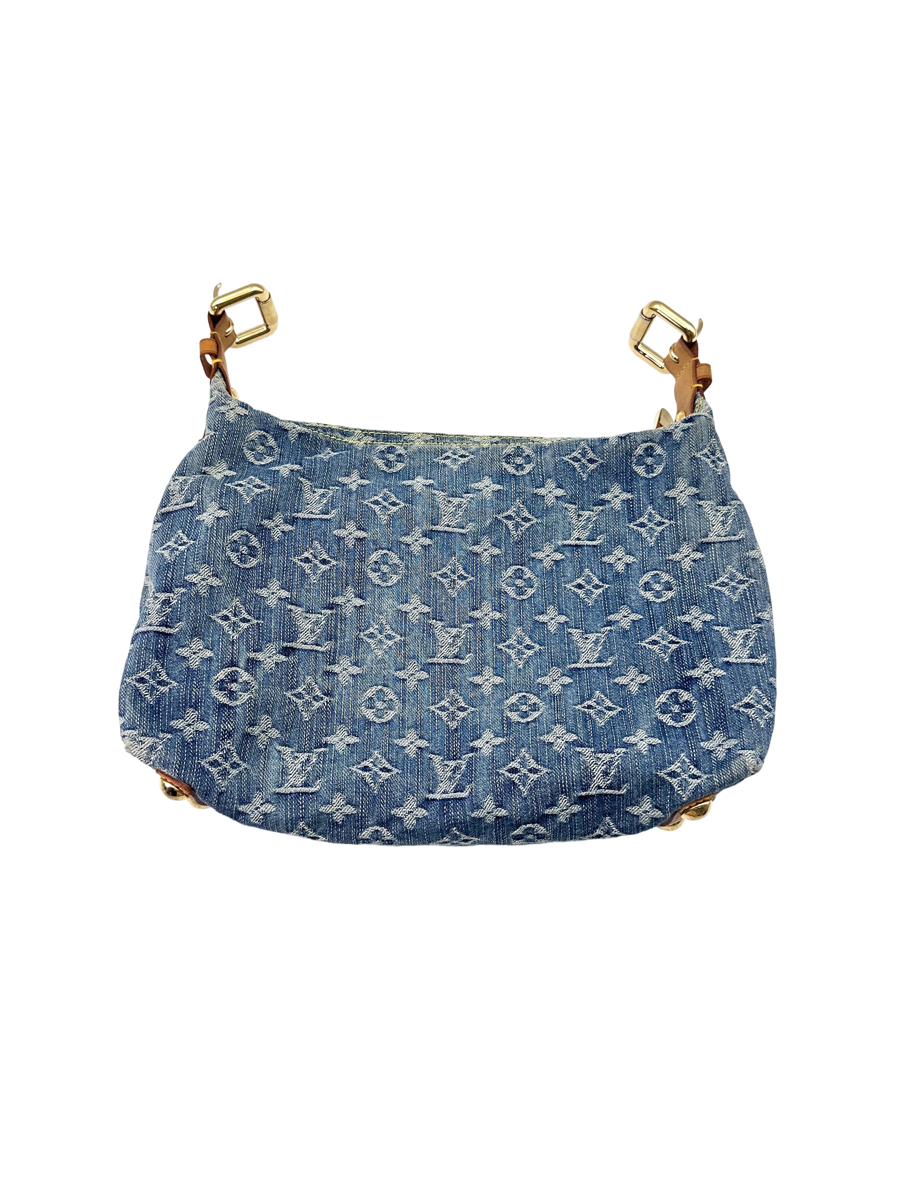 Louis Vuitton Blue Monogram Denim Blue Baggy Shoulder Bag LV2119