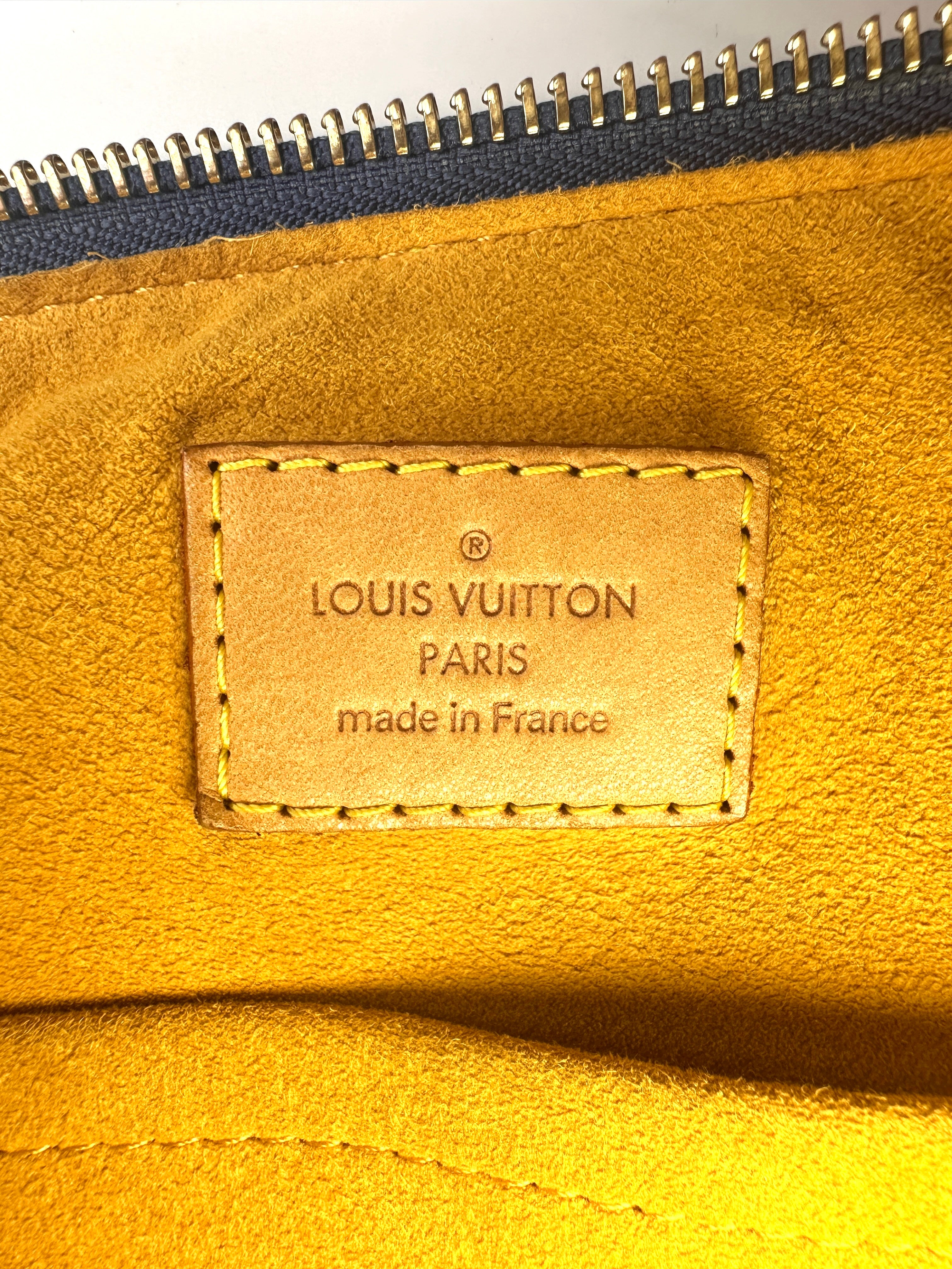 Louis Vuitton Blue Monogram Denim Blue Baggy Shoulder Bag LV2119