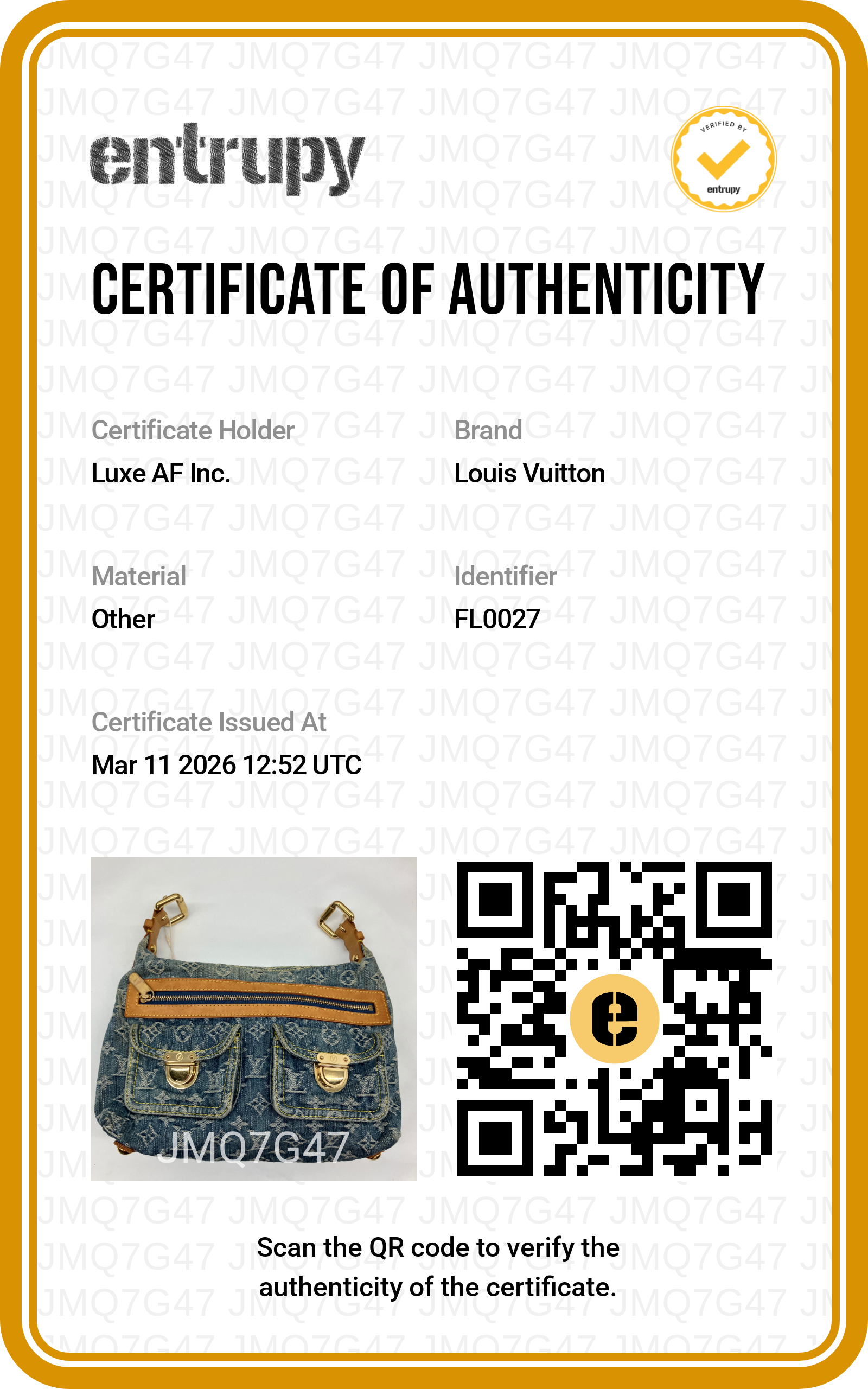 Louis Vuitton Blue Monogram Denim Blue Baggy Shoulder Bag LV2119