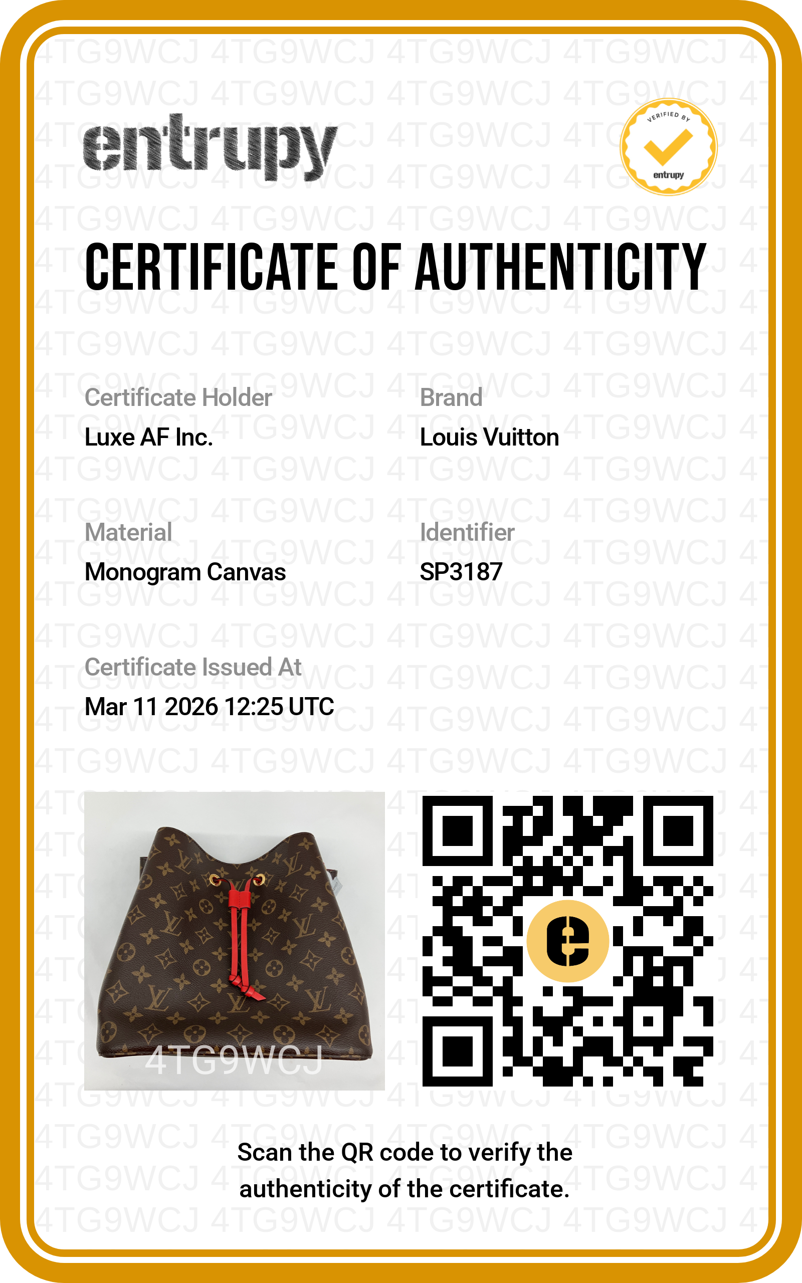 Louis Vuitton NeoNeo Monogram Canvas Bucket Bag With Red Drawstring LV2125