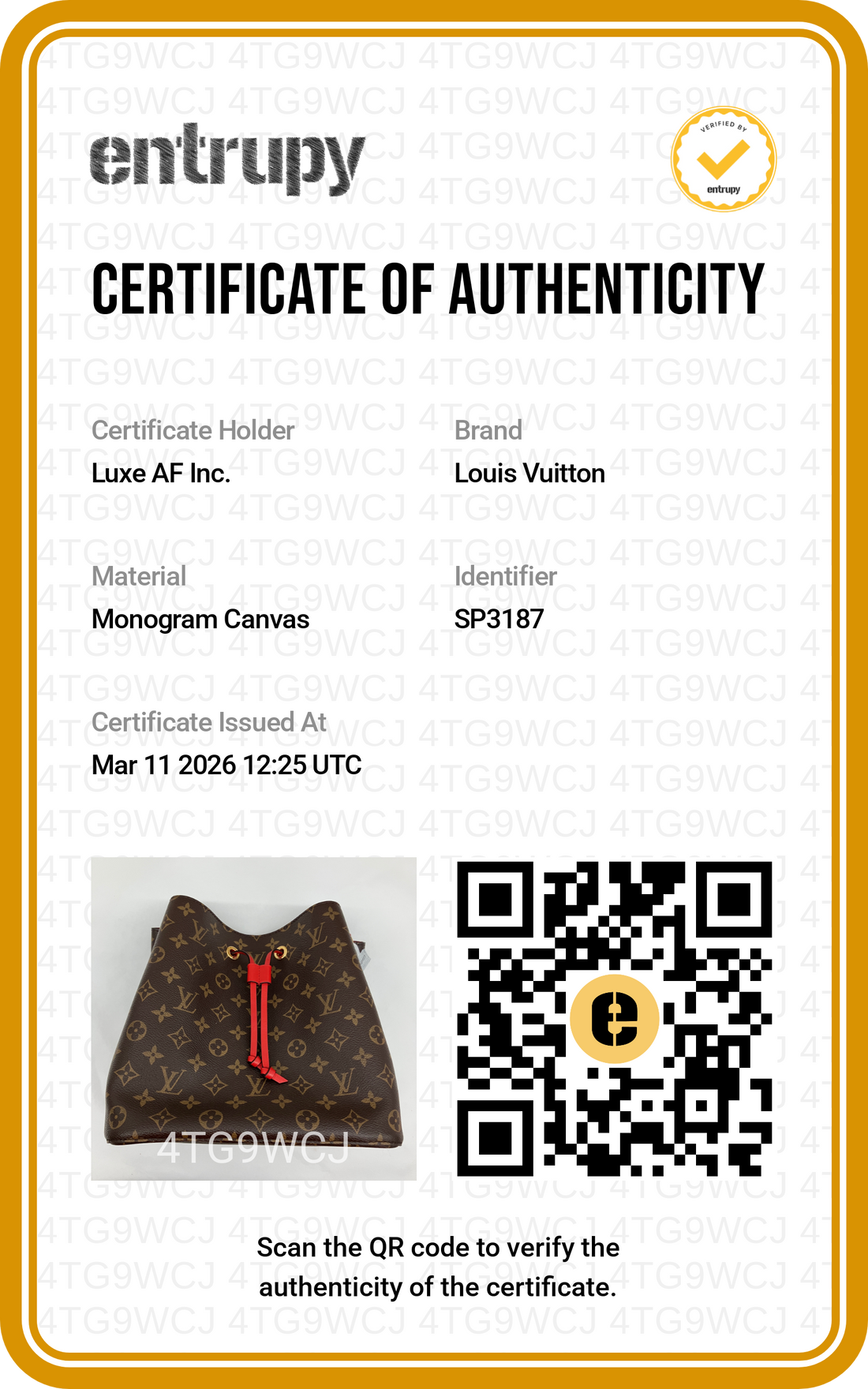 Louis Vuitton NeoNeo Monogram Canvas Bucket Bag With Red Drawstring LV2125