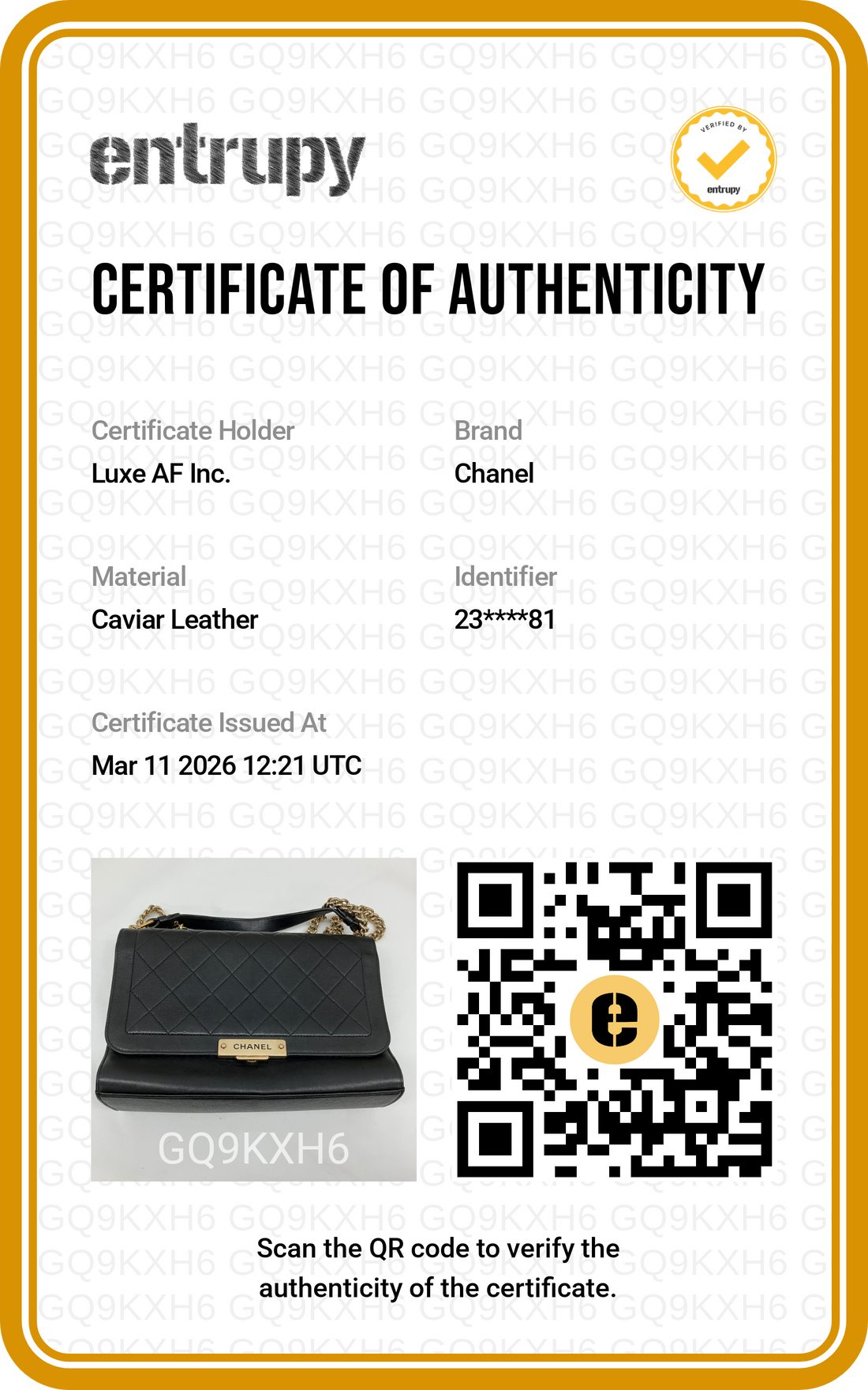 Chanel Label Click Black Quilted Calfskin Shoulder Bag With Gold Hardware(23***81) CC1527