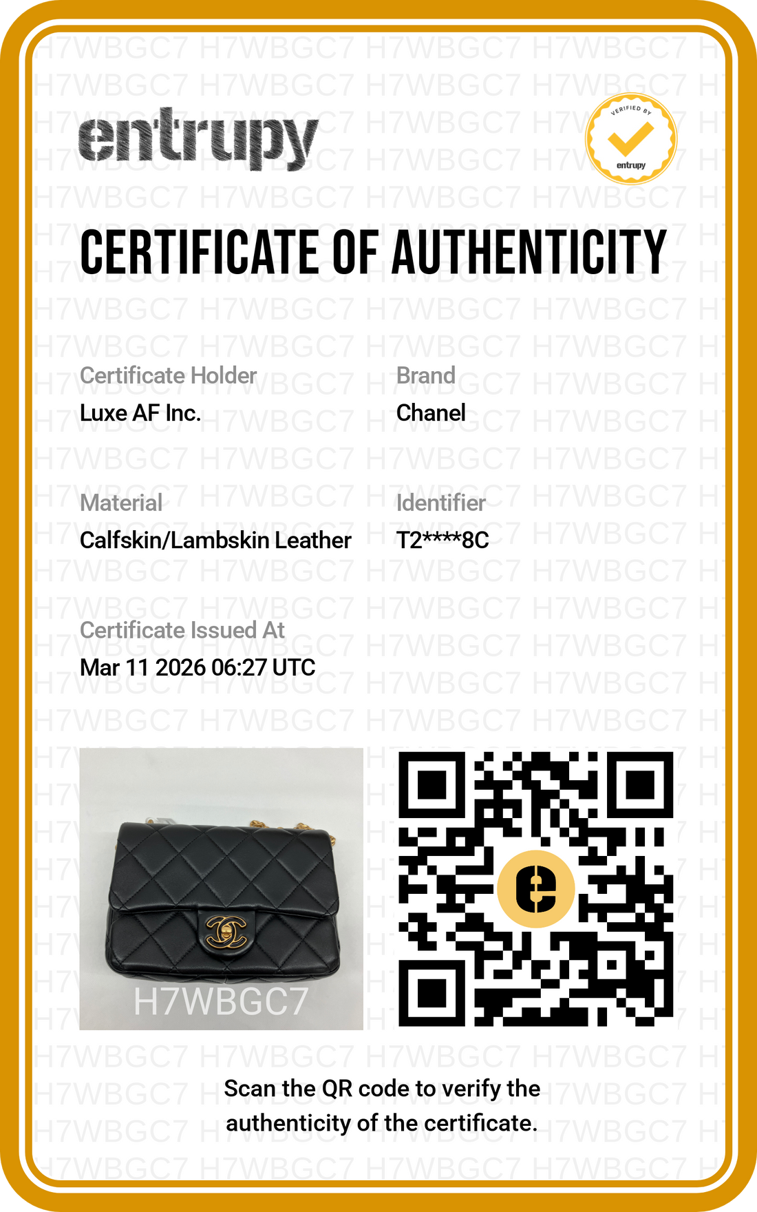 Chanel 22P Black Quilted Leather Mini Flap Bag With Gold Hardware(T2***8C) CC1514