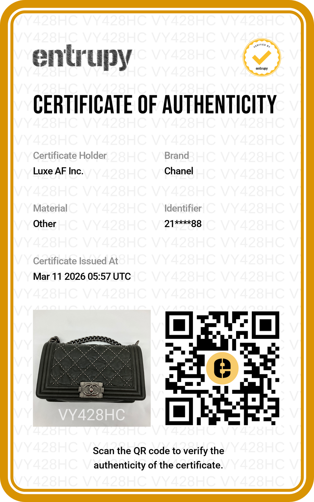Chanel LeBoy Gray Quilted Studded Leather Flap Bag With Silver Buckle(21***88) CC1516
