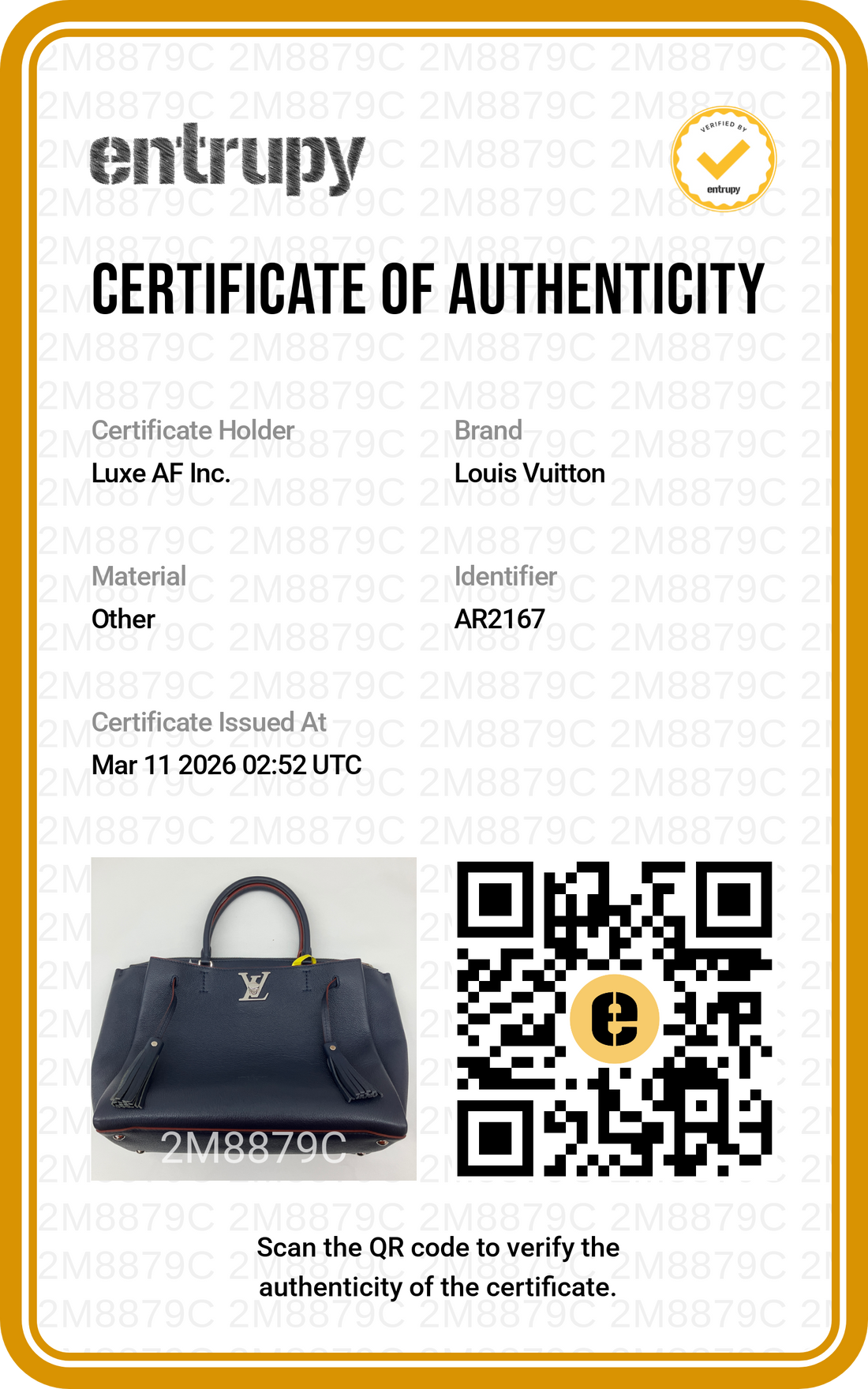 Louis Vuitton Lockme Black Leather Handle Bag With Tassels LV2108