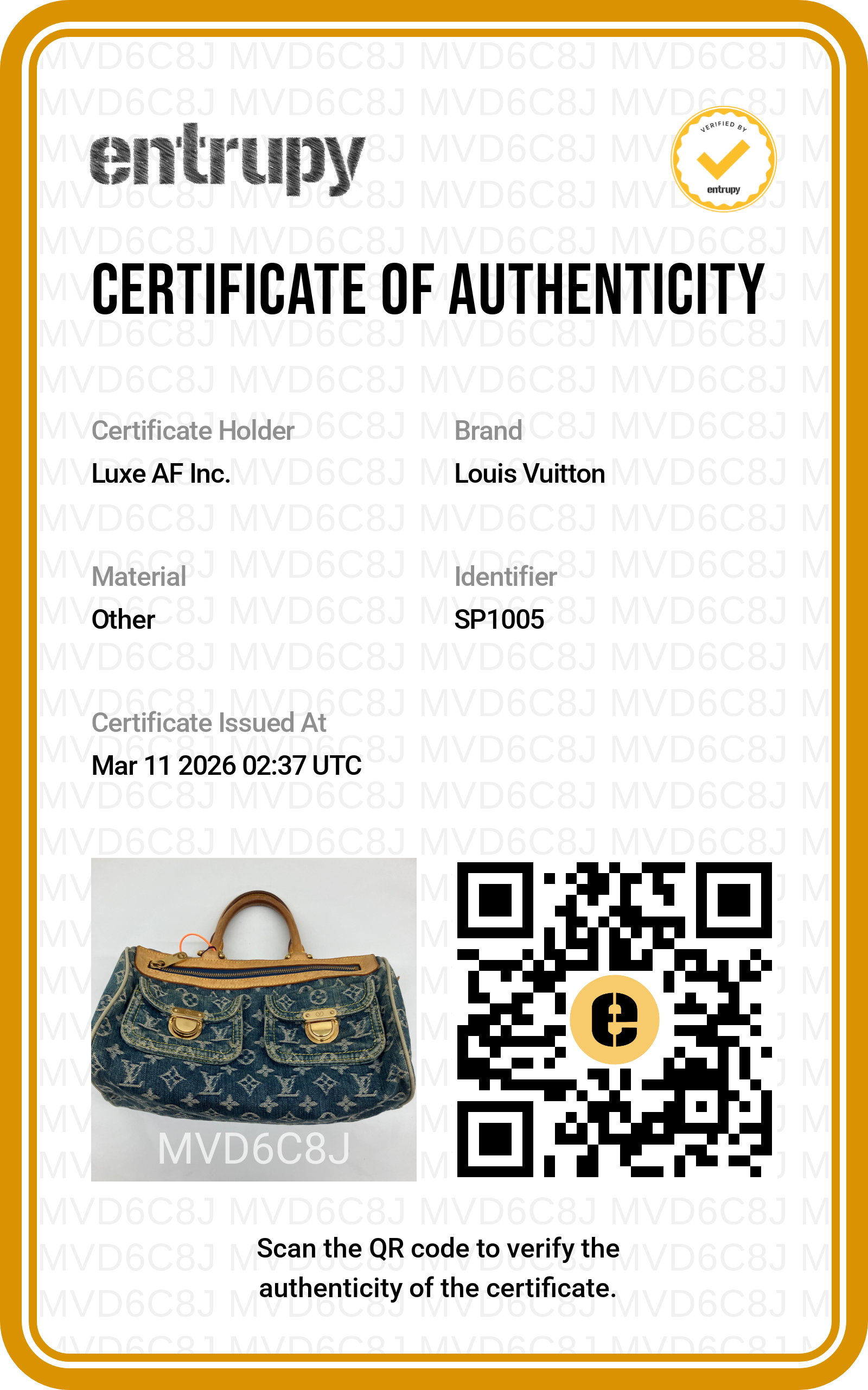 Louis Vuitton Blue Monogram Denim Neo Speedy Bag LV2197
