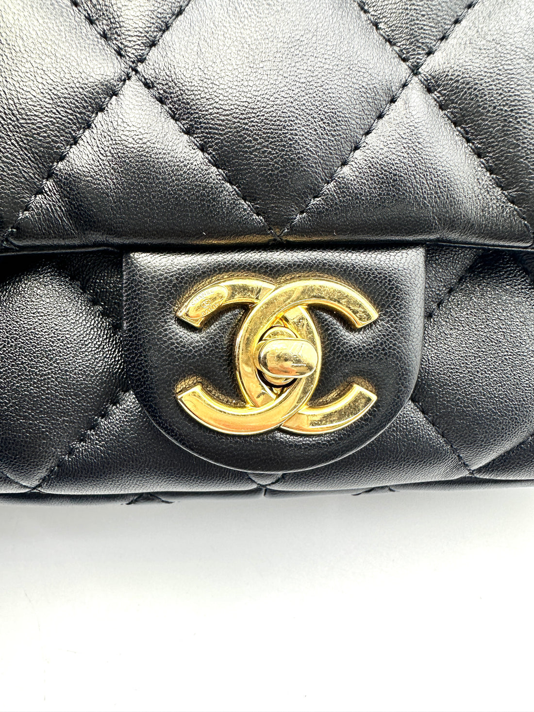 Chanel Funky Town Black Quilted Calfskin Flap Bag With Chunky Chain(P9***AC) CC1522
