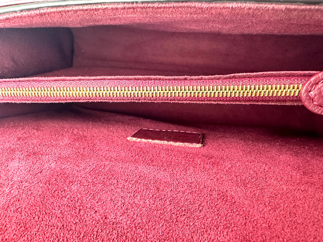 Louis Vuitton Victoire Monogram Canvas & Red Leather Chain Shoulder Bag LV2123