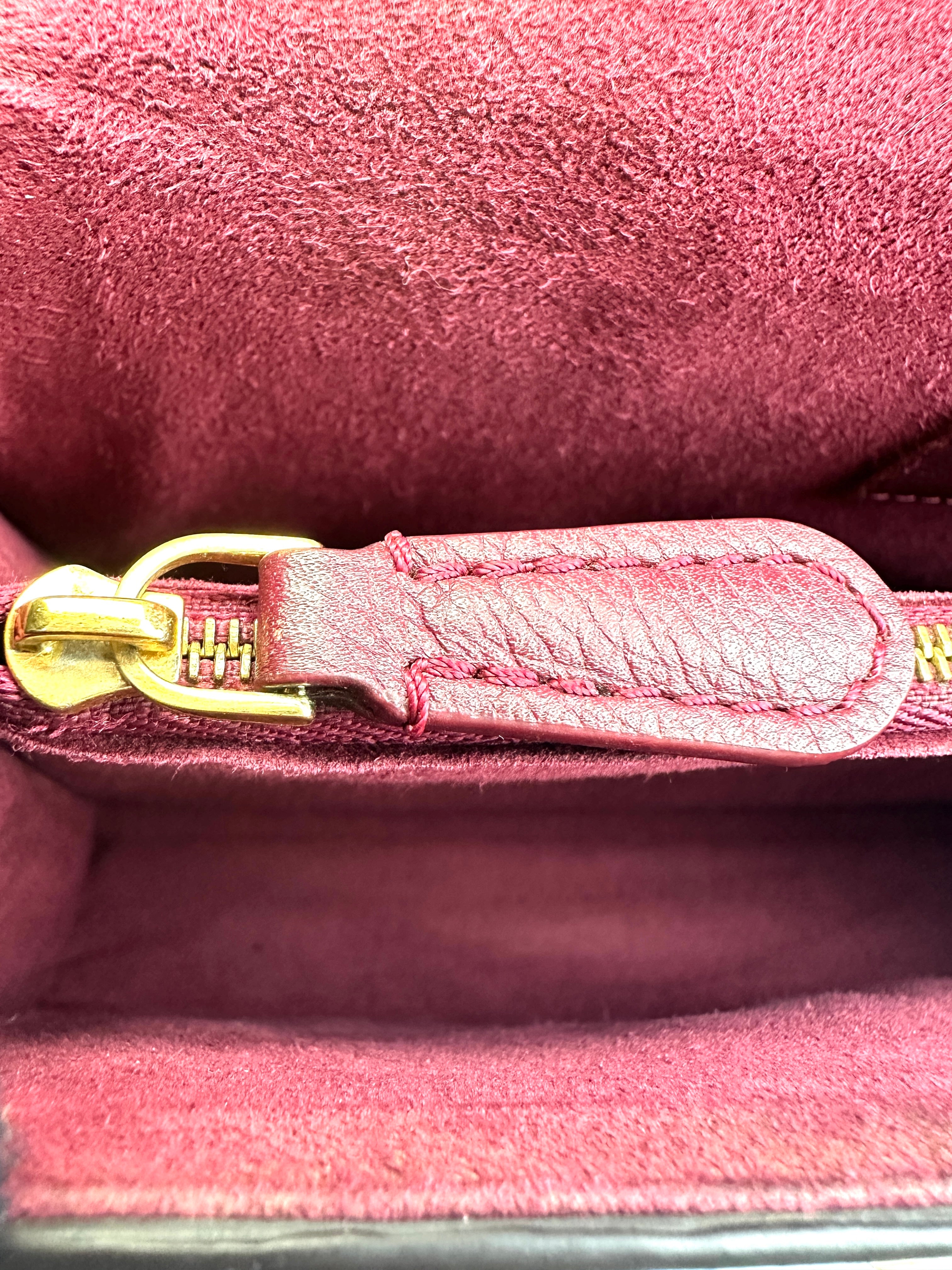 Louis Vuitton Victoire Monogram Canvas & Red Leather Chain Shoulder Bag LV2123