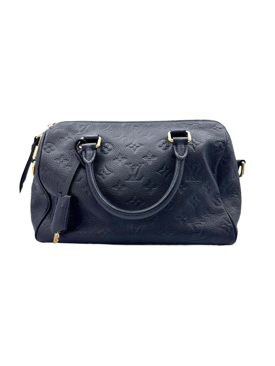 Louis Vuitton Speedy25 Black Monogram Empreinte Handle Bag LV2121