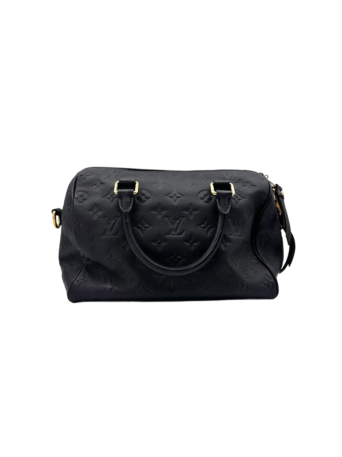 Louis Vuitton Speedy25 Black Monogram Empreinte Handle Bag LV2121