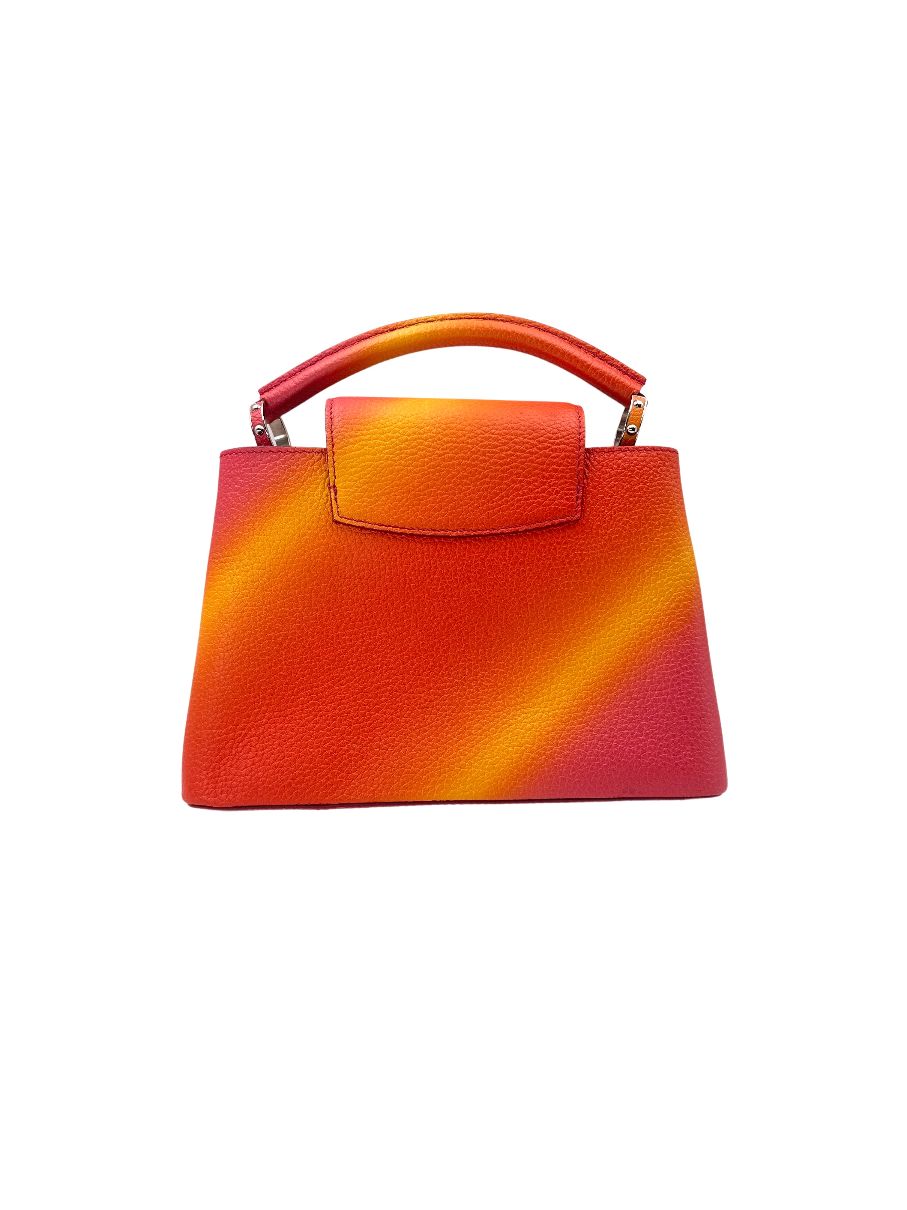 Louis Vuitton Capucines Sunrise Gradient Leather Top Handle Bag LV2120