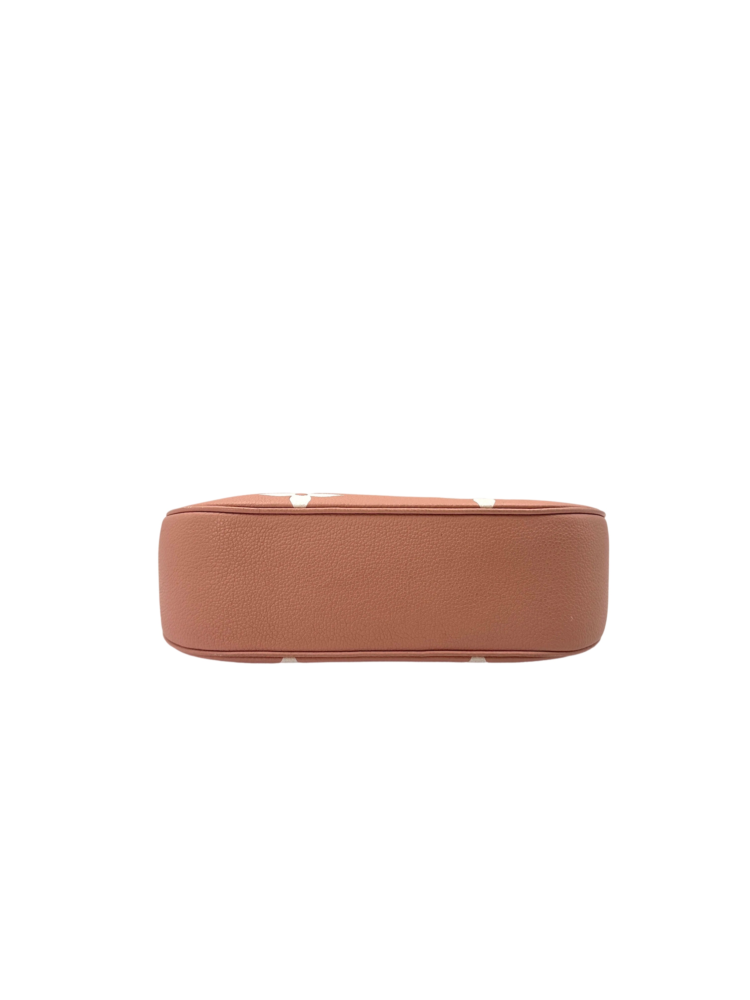 Louis Vuitton Bagatelle Pink/White Bicolor Monogram Empreinte Giant Leather Shoulder Bag IRIS070