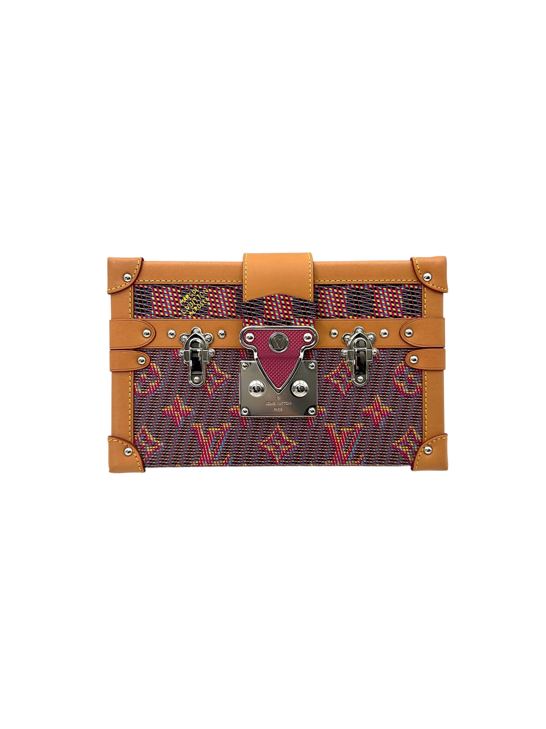 Louis Vuitton Petite Malle LV Pop Red Monogram Damier Shoulder Bag LV2116