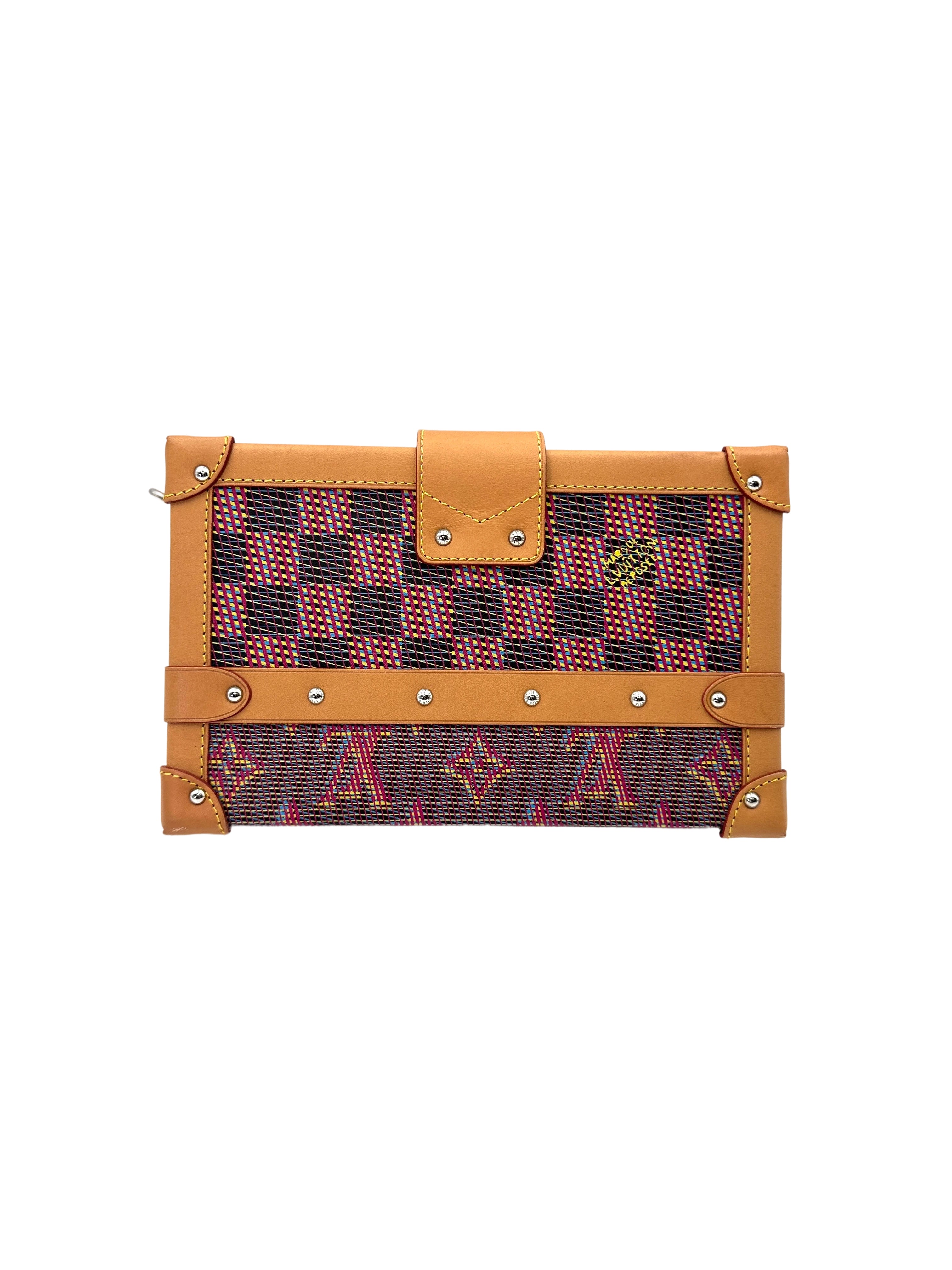 Louis Vuitton Petite Malle LV Pop Red Monogram Damier Shoulder Bag LV2116