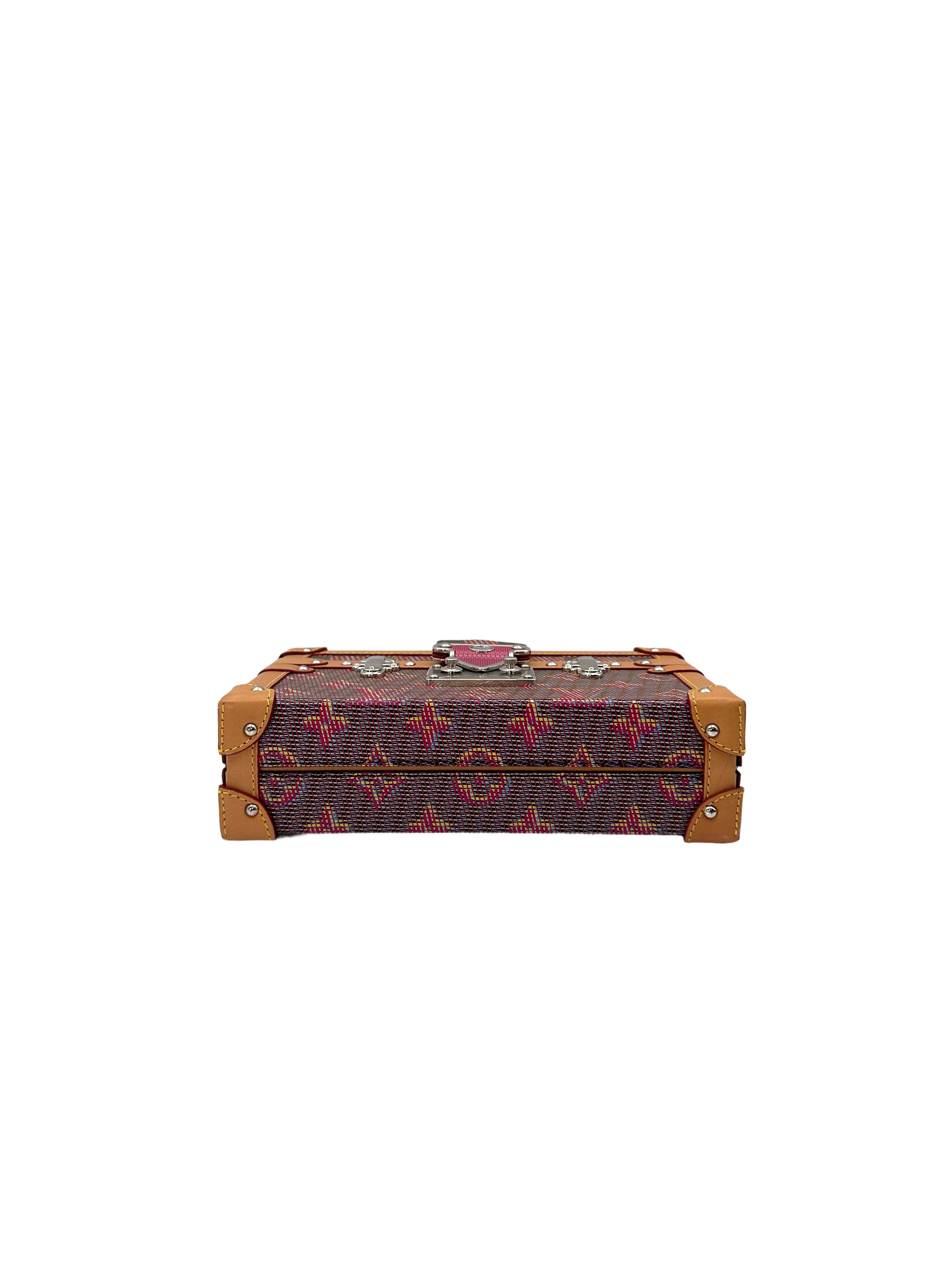 Louis Vuitton Petite Malle LV Pop Red Monogram Damier Shoulder Bag LV2116