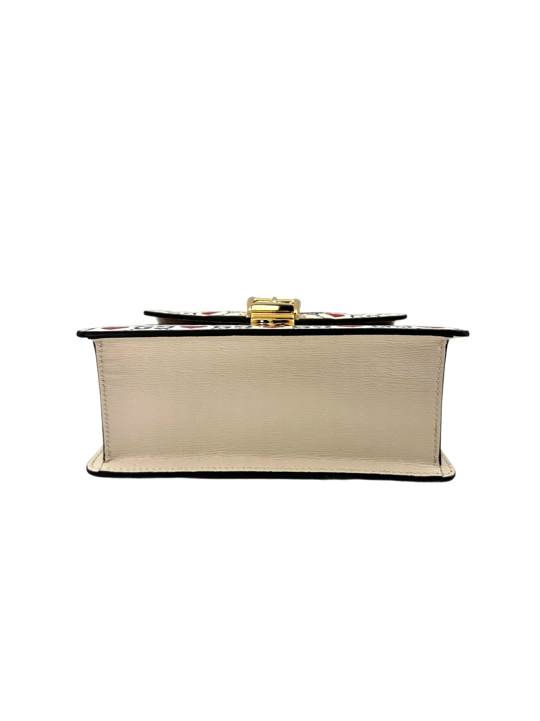 Gucci Sylvie Valentine's Day Limited Edition Hearts And Stars Print Leather Small Size Handle Bag GG755