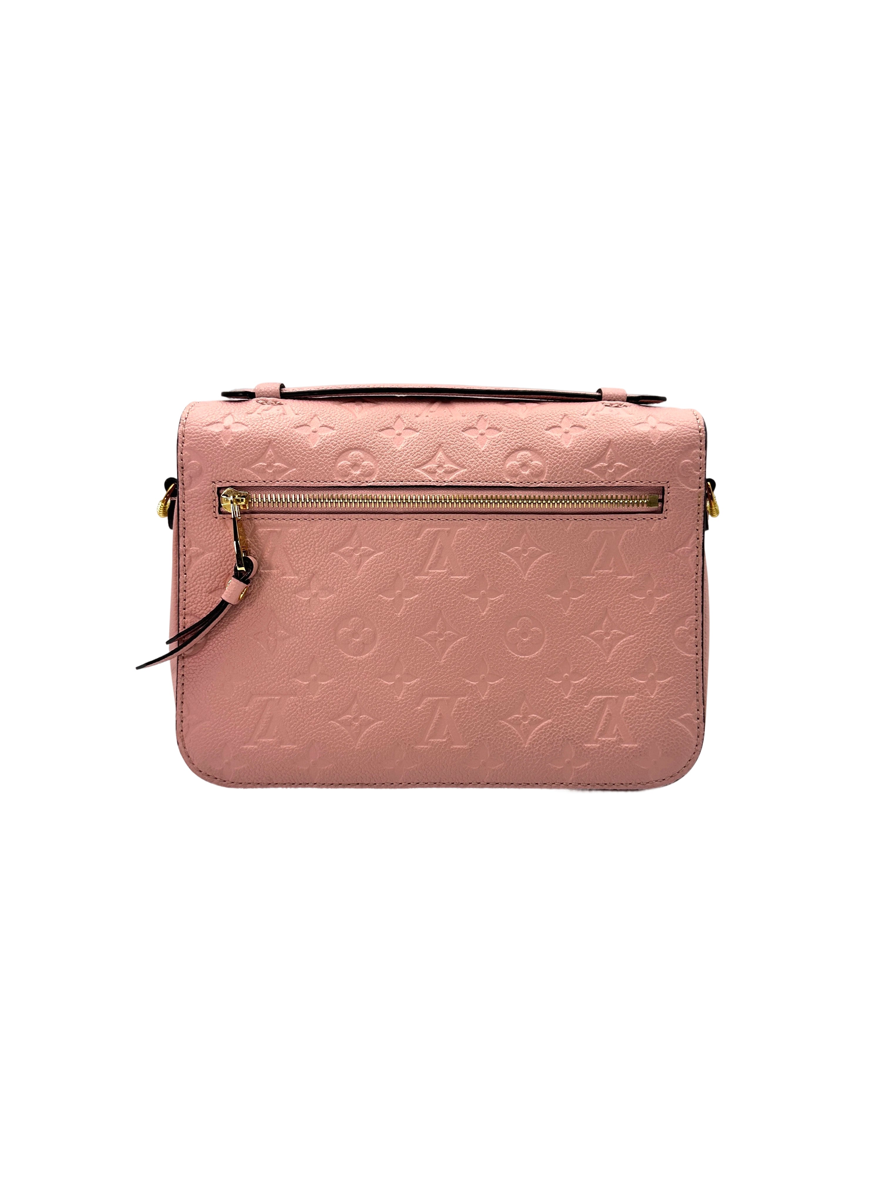 Louis Vuitton Pink Monogram Empreinte Leather Pochette Metis LV2117