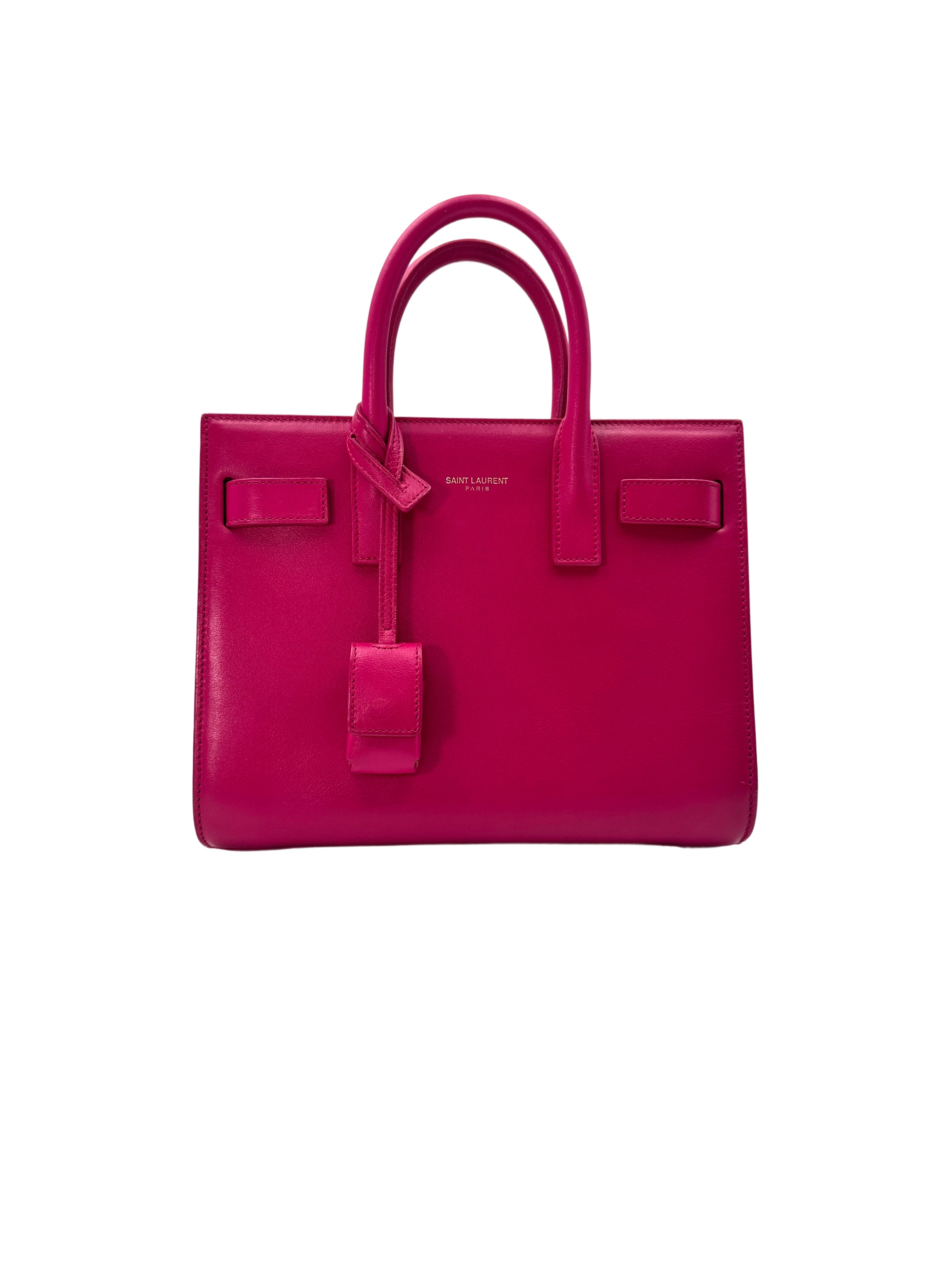 Saint Laurent Sac De Jour Pink Calfskin Handle Bag SL172