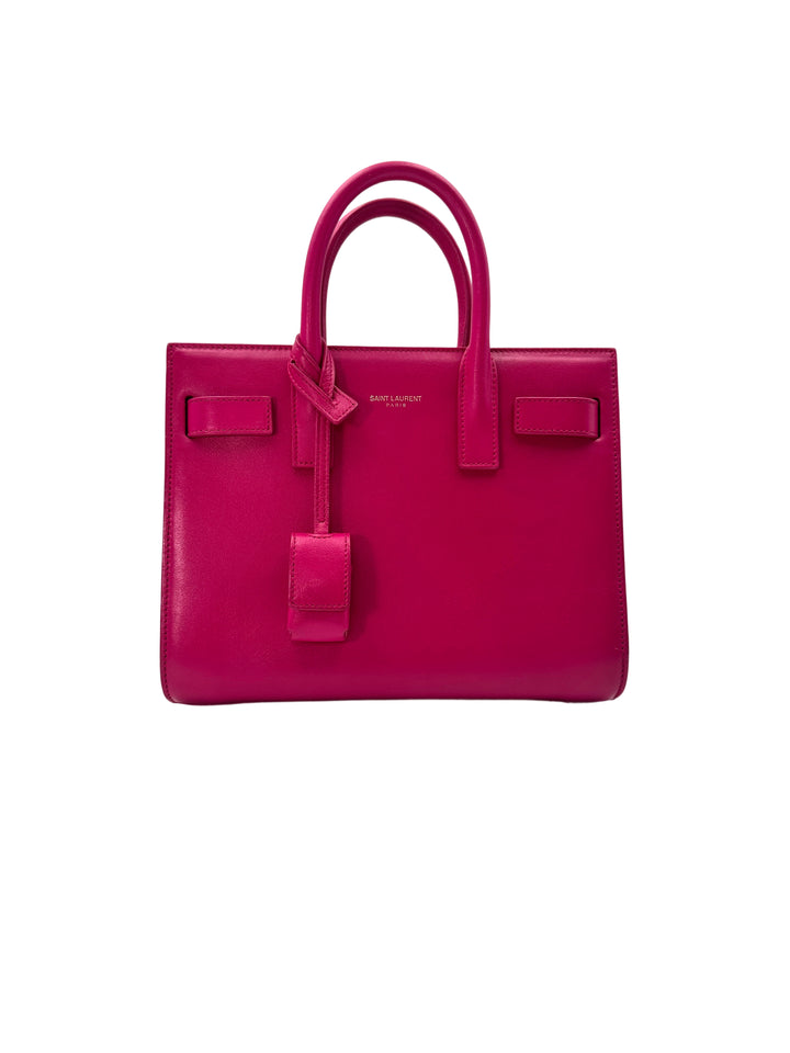 Saint Laurent Sac De Jour Pink Calfskin Handle Bag SL172