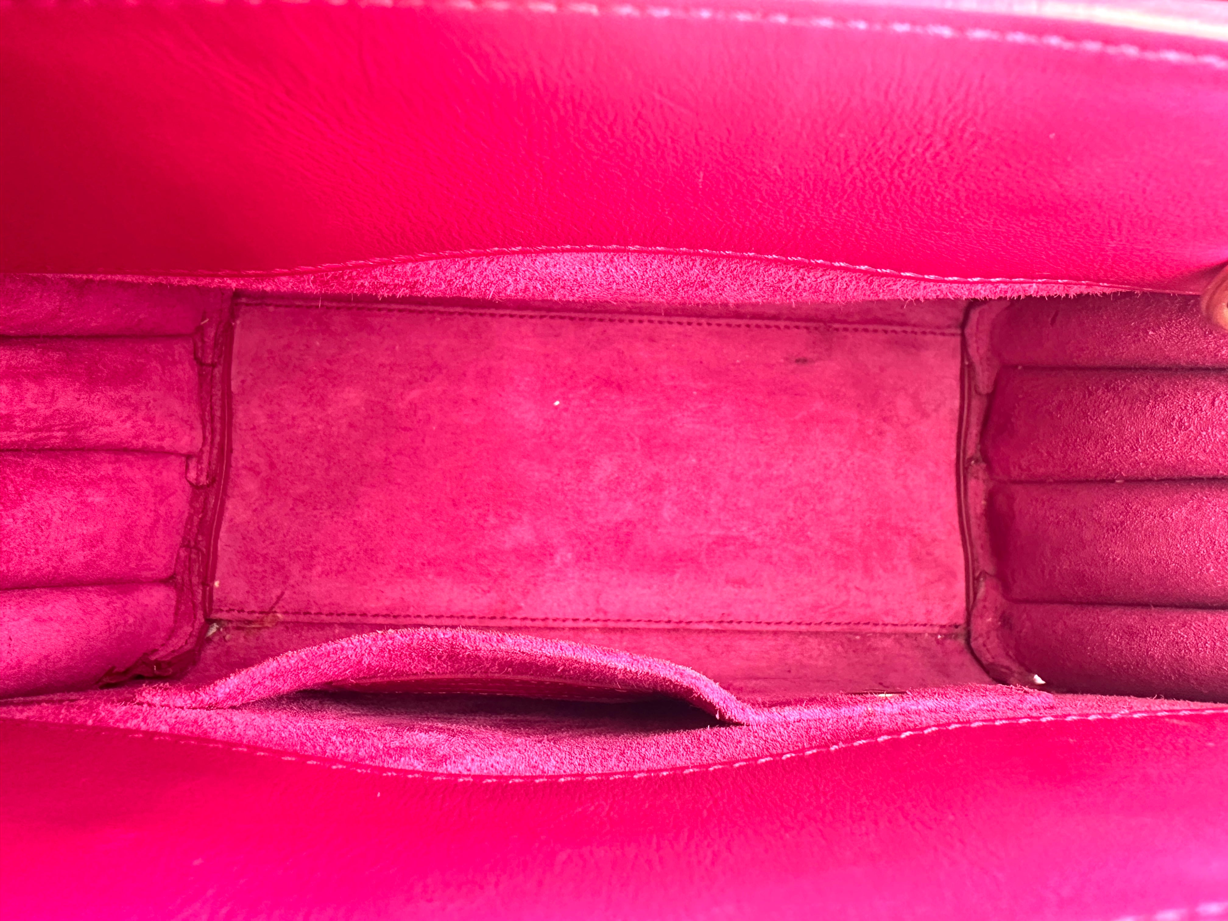 Saint Laurent Sac De Jour Pink Calfskin Handle Bag SL172