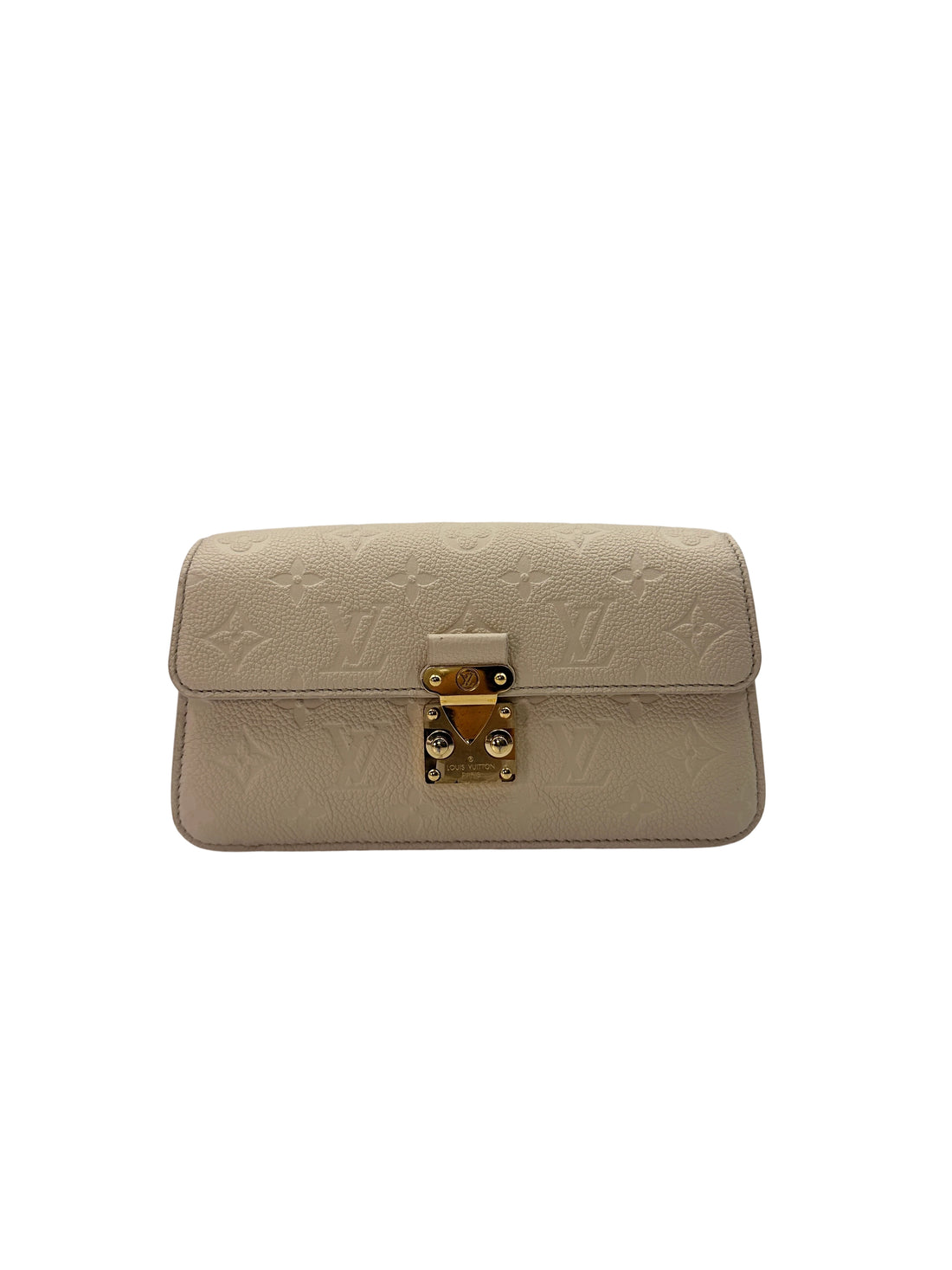 Louis Vuitton White Monogram Empreinte Leather Wallet On Chain Metis LV2122