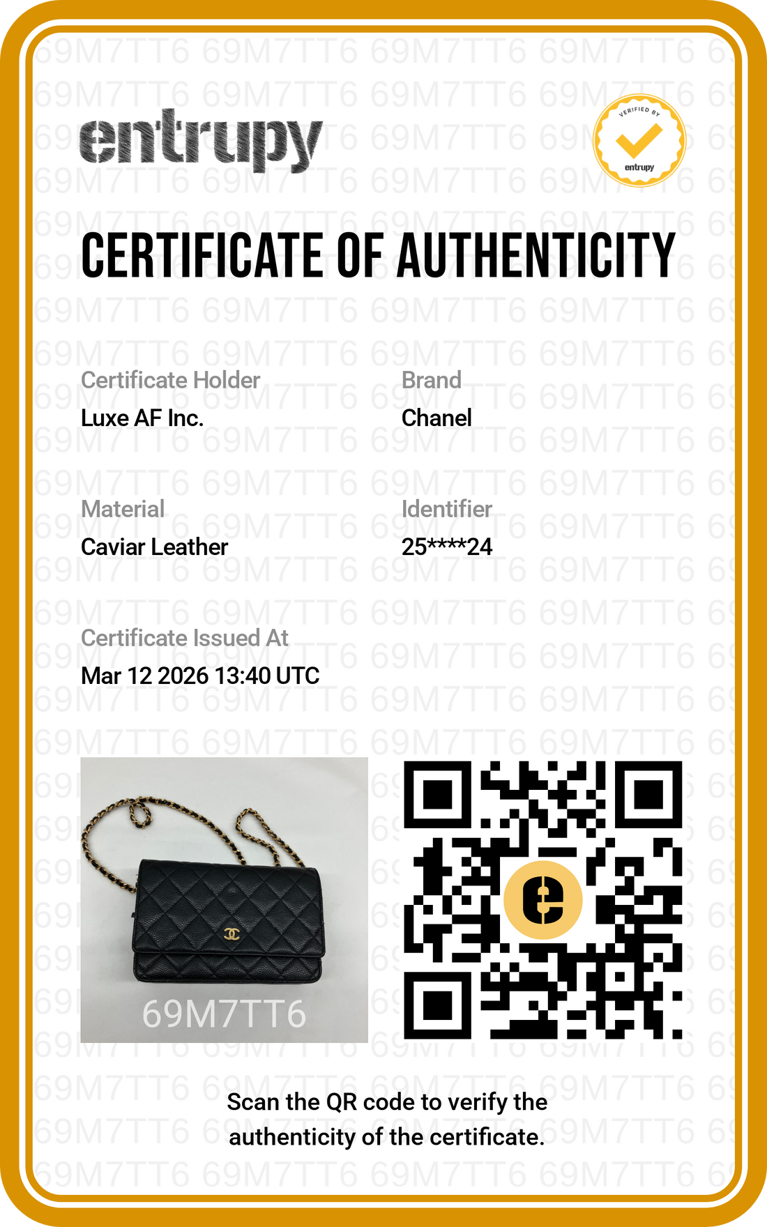 Chanel Black Quilted Leather Wallet On Chain With Gold Buckle(25***24) CC1530