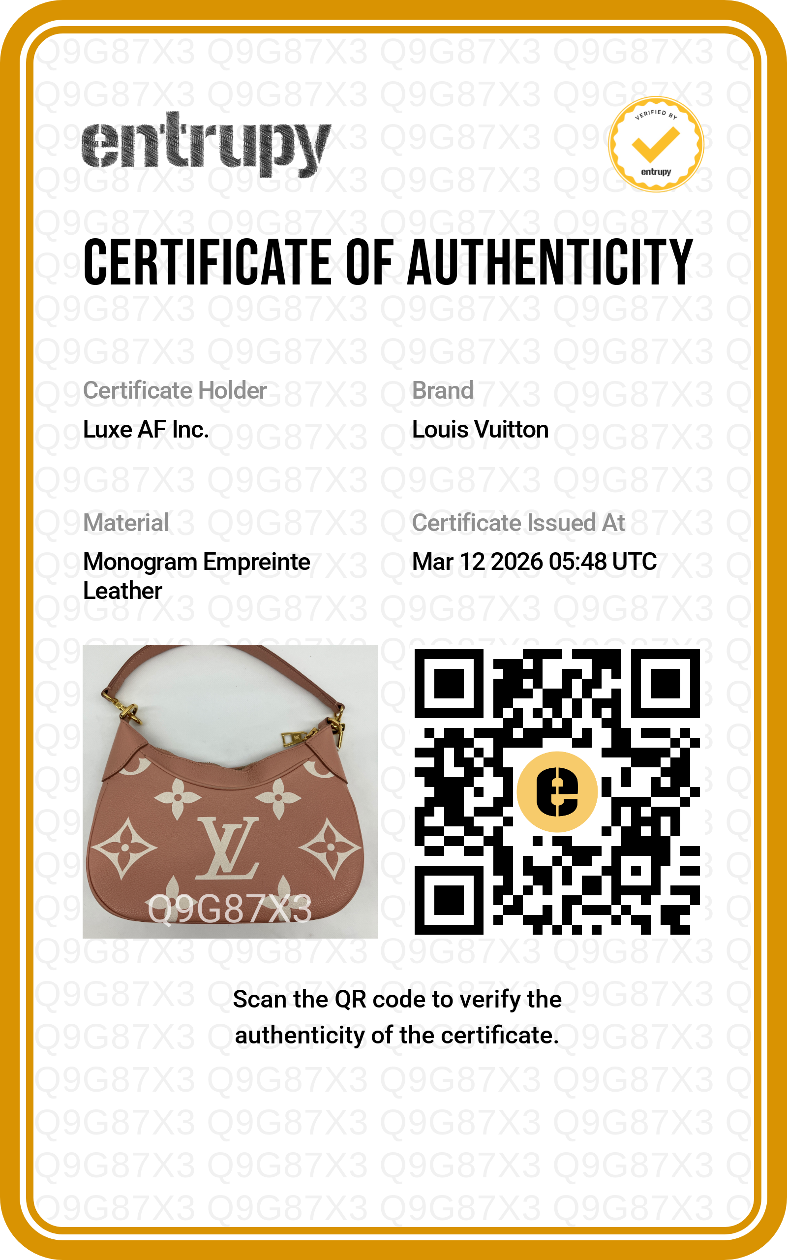 Louis Vuitton Bagatelle Pink/White Bicolor Monogram Empreinte Giant Leather Shoulder Bag IRIS070