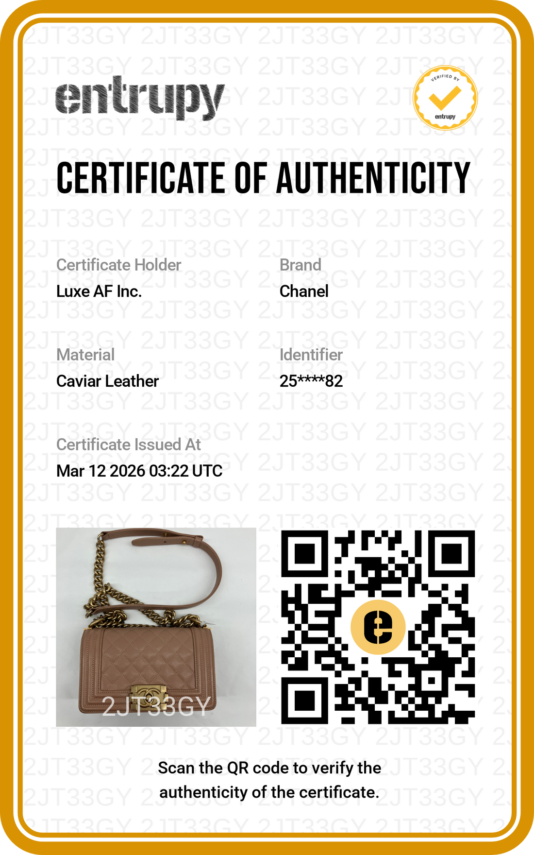 Chanel LeBoy Beige Quilted Leather Small Size Flap Bag With Gold Buckle(25***82) CC1590