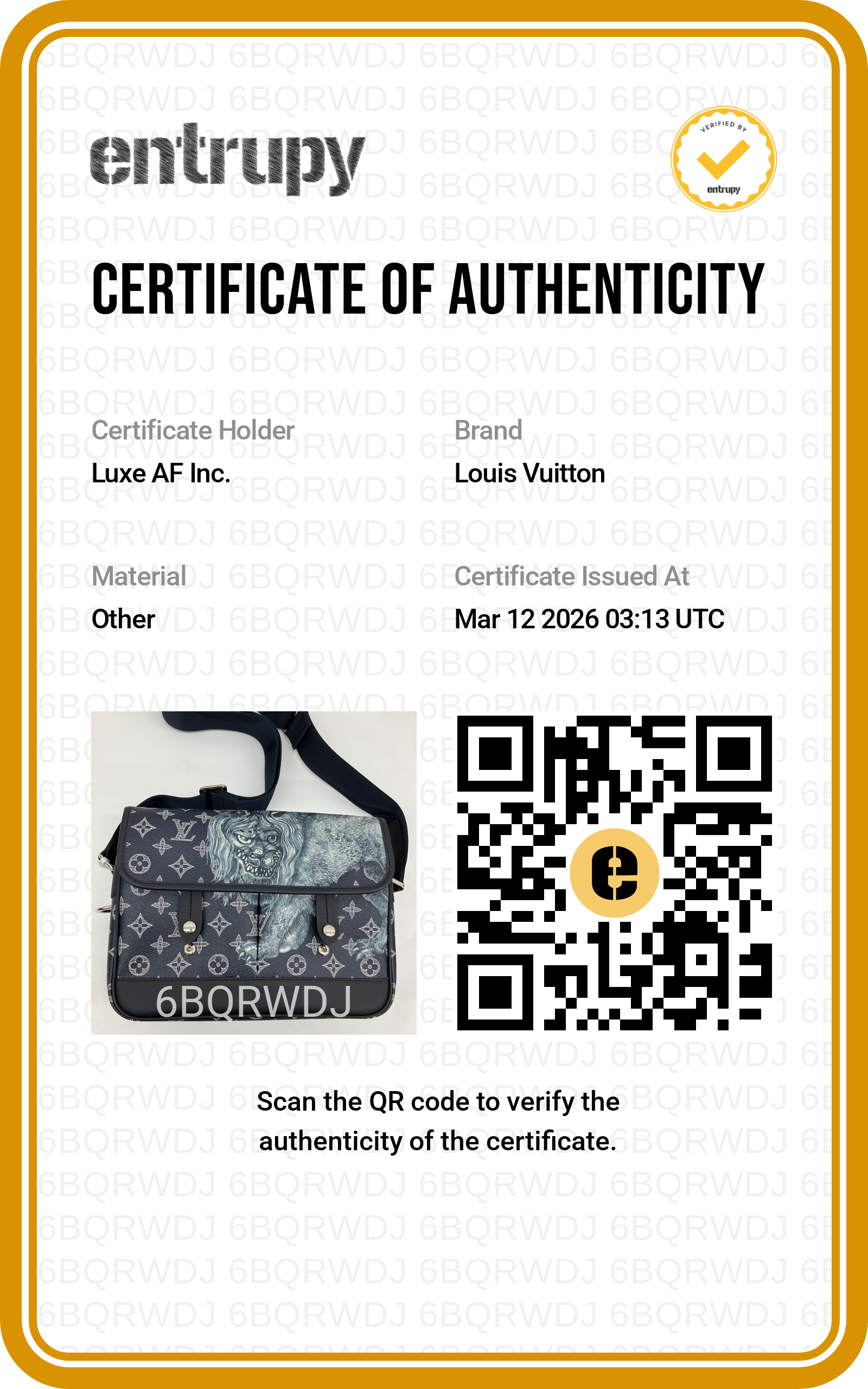 Louis Vuitton x Chapman Brothers Navy Lion Monogram Savane Messenger Bag LV2115