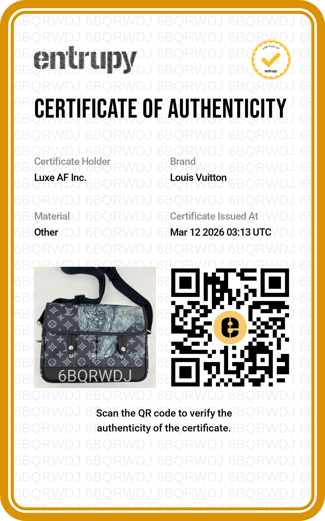 Louis Vuitton x Chapman Brothers Navy Lion Monogram Savane Messenger Bag LV2115