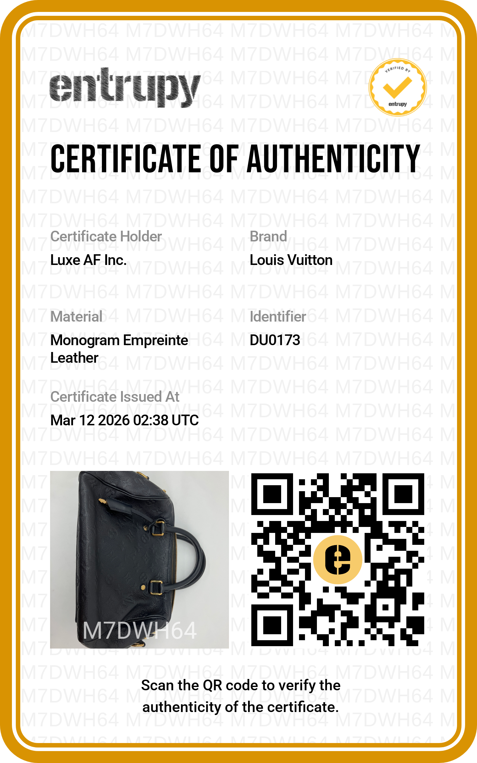 Louis Vuitton Speedy25 Black Monogram Empreinte Handle Bag LV2121