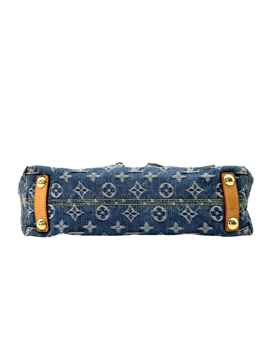Louis Vuitton Blue Monogram Denim Blue Baggy Shoulder Bag LV2130