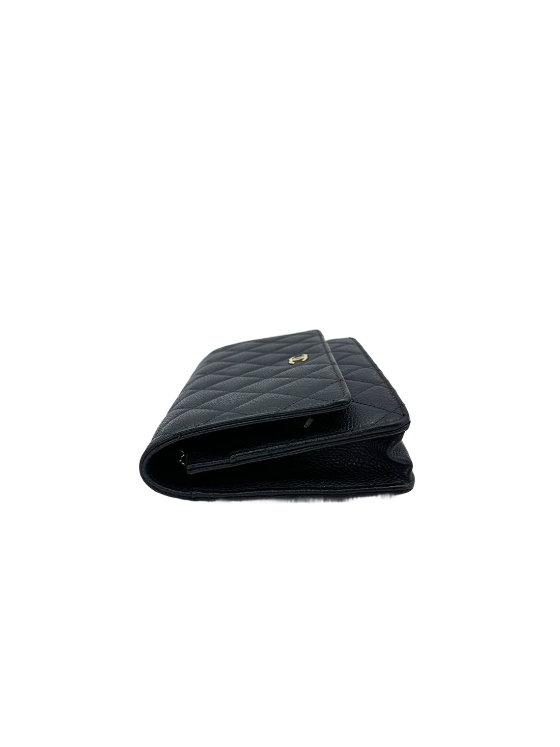 Chanel Black Quilted Leather Wallet On Chain With Gold Buckle(25***24) CC1530