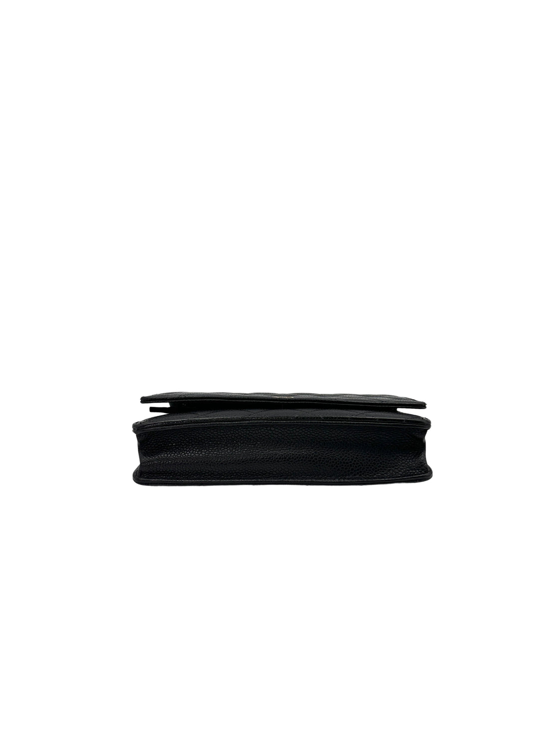 Chanel Black Quilted Leather Wallet On Chain With Gold Buckle(25***24) CC1530
