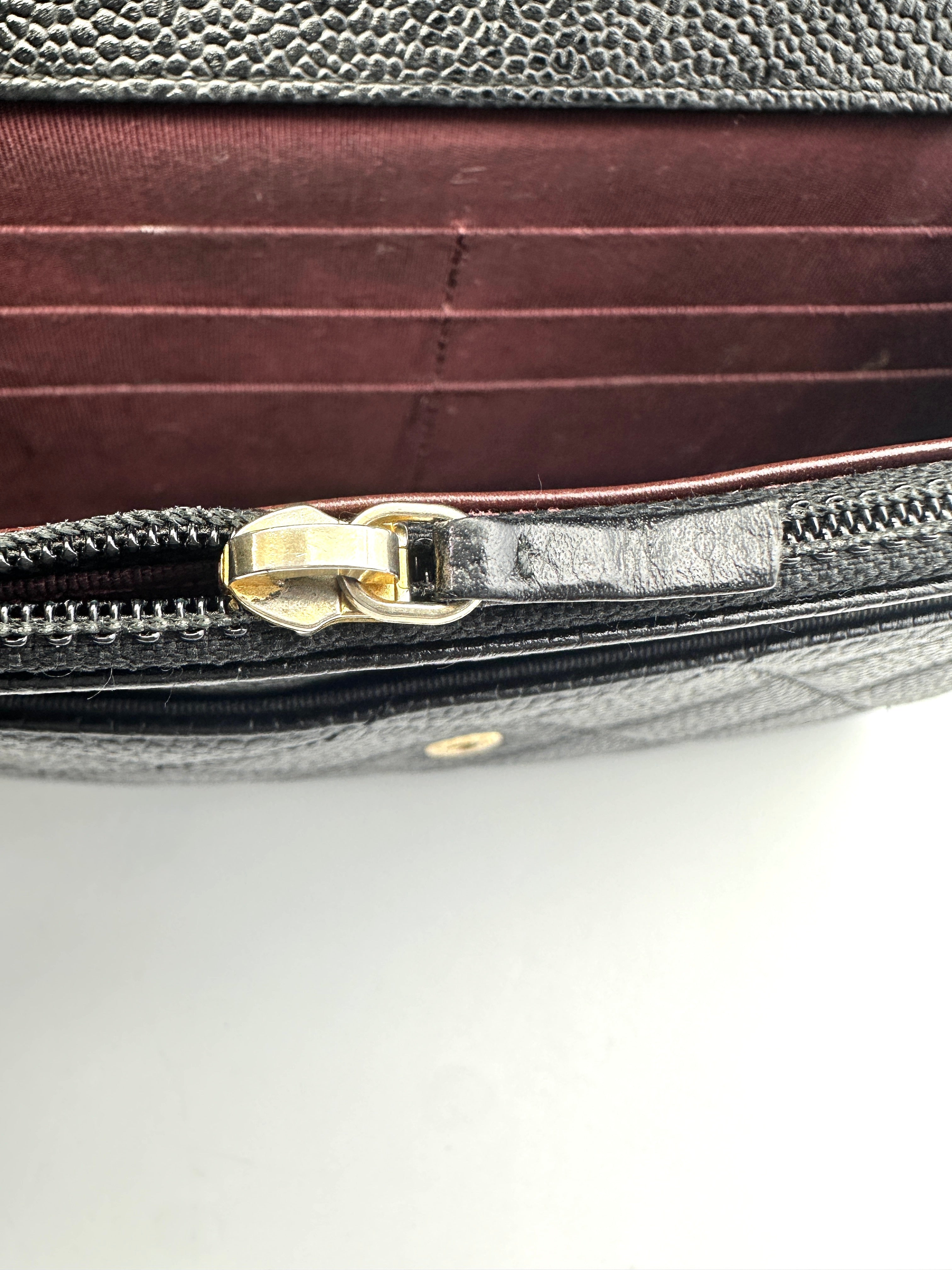 Chanel Black Quilted Leather Wallet On Chain With Gold Buckle(25***24) CC1530