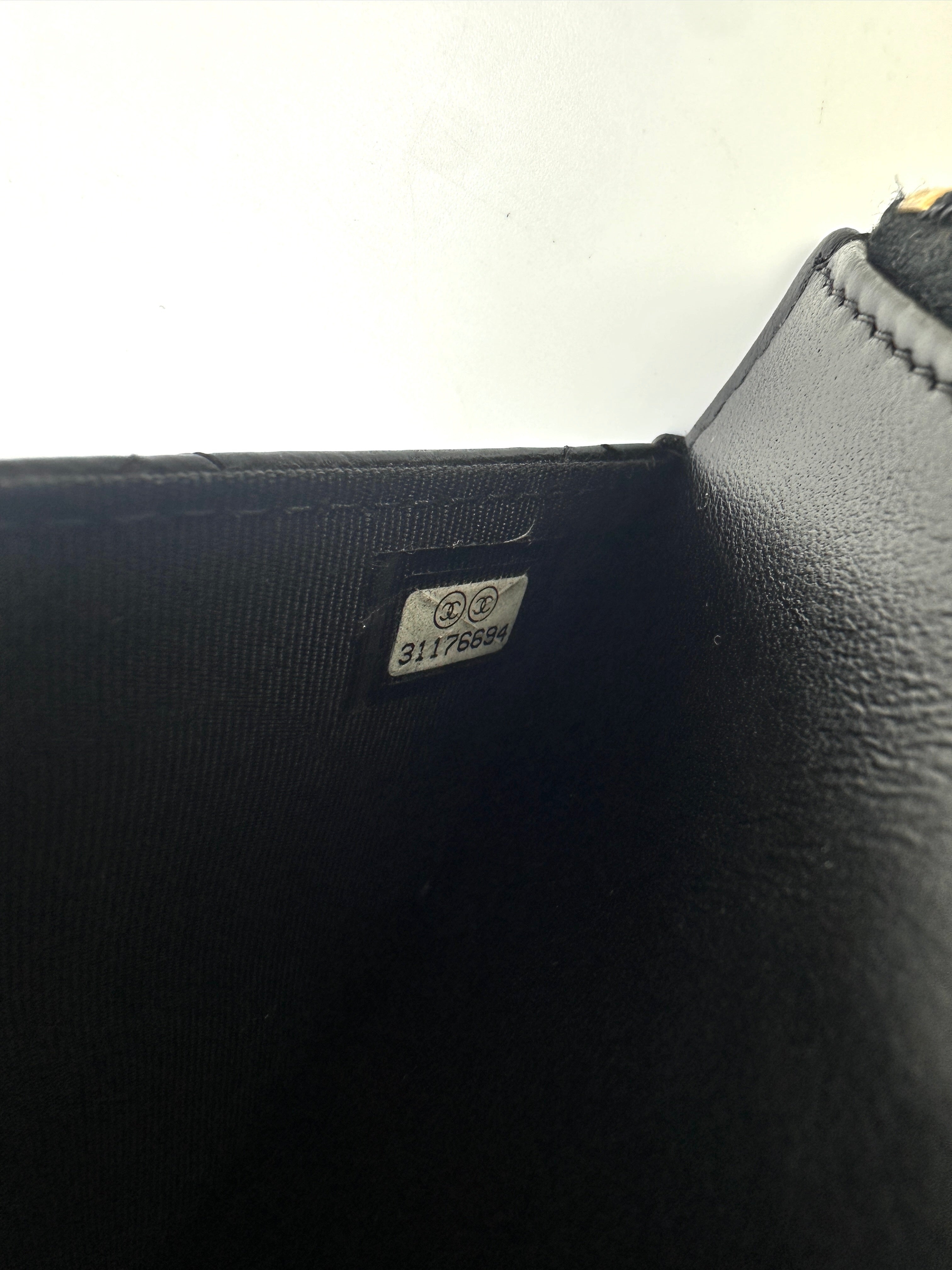 Chanel Black Quilted Lambskin Wallet On Chain With Gold Buckle(31***94) CC1532