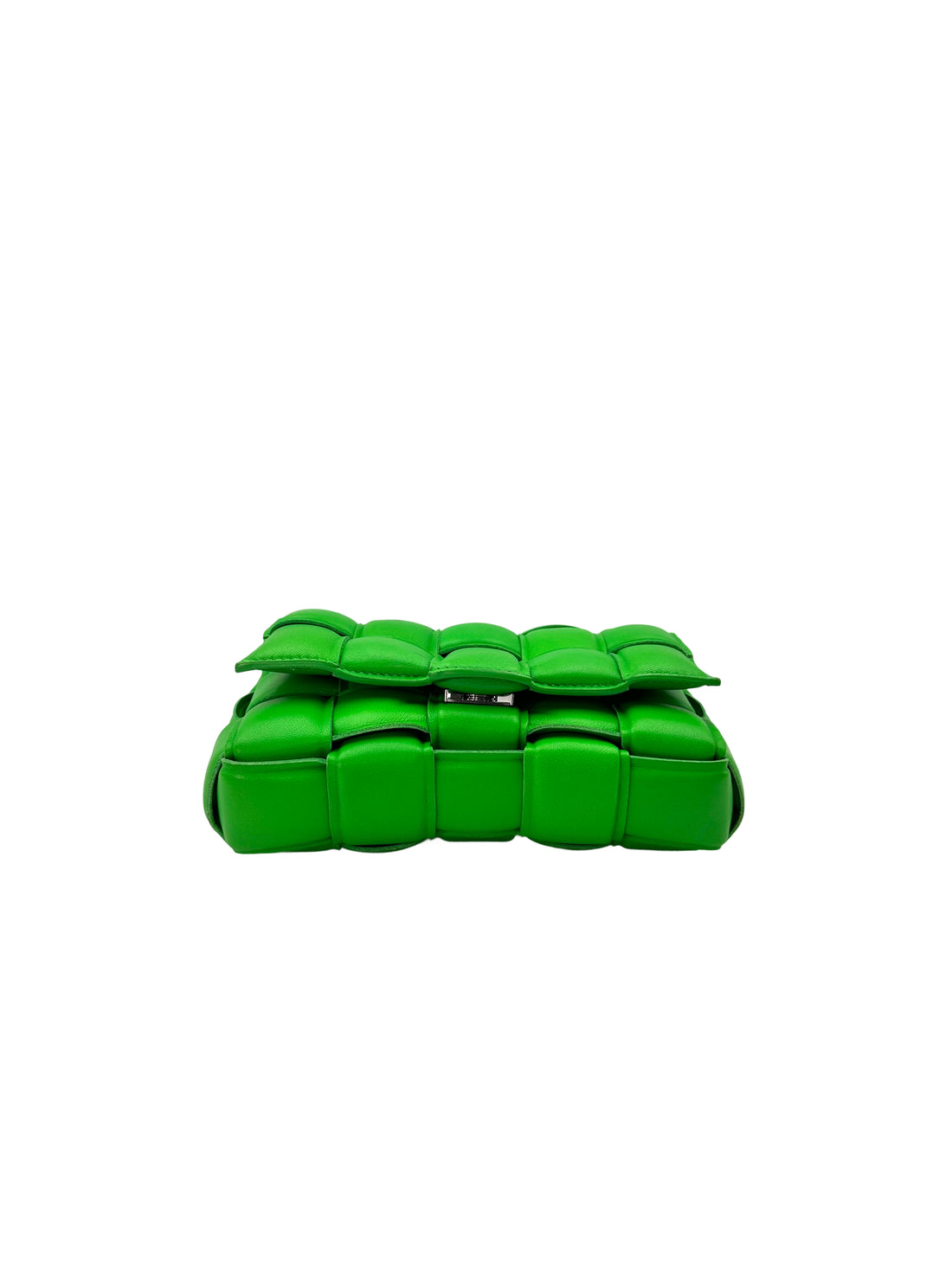 Bottega Veneta Padded Cassette Green Leather Small Size Shoulder Bag BV109