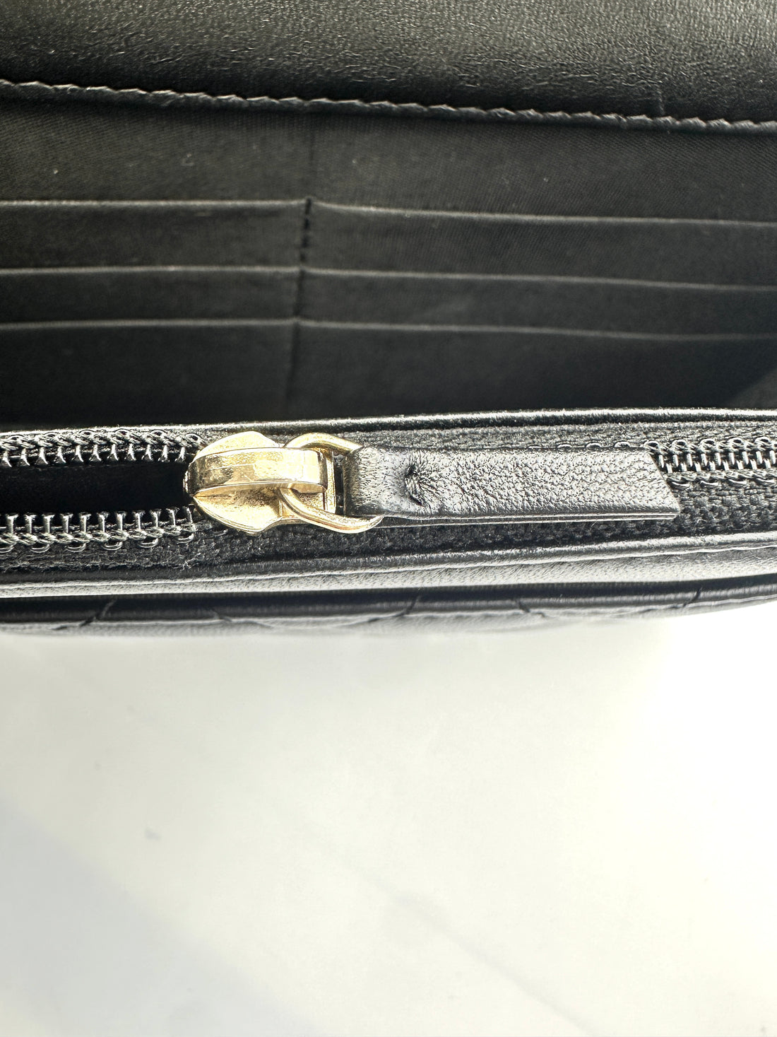 Chanel LeBoy Black Quilted Lambskin Wallet On Chain With Gold Buckle(22***38) CC1531