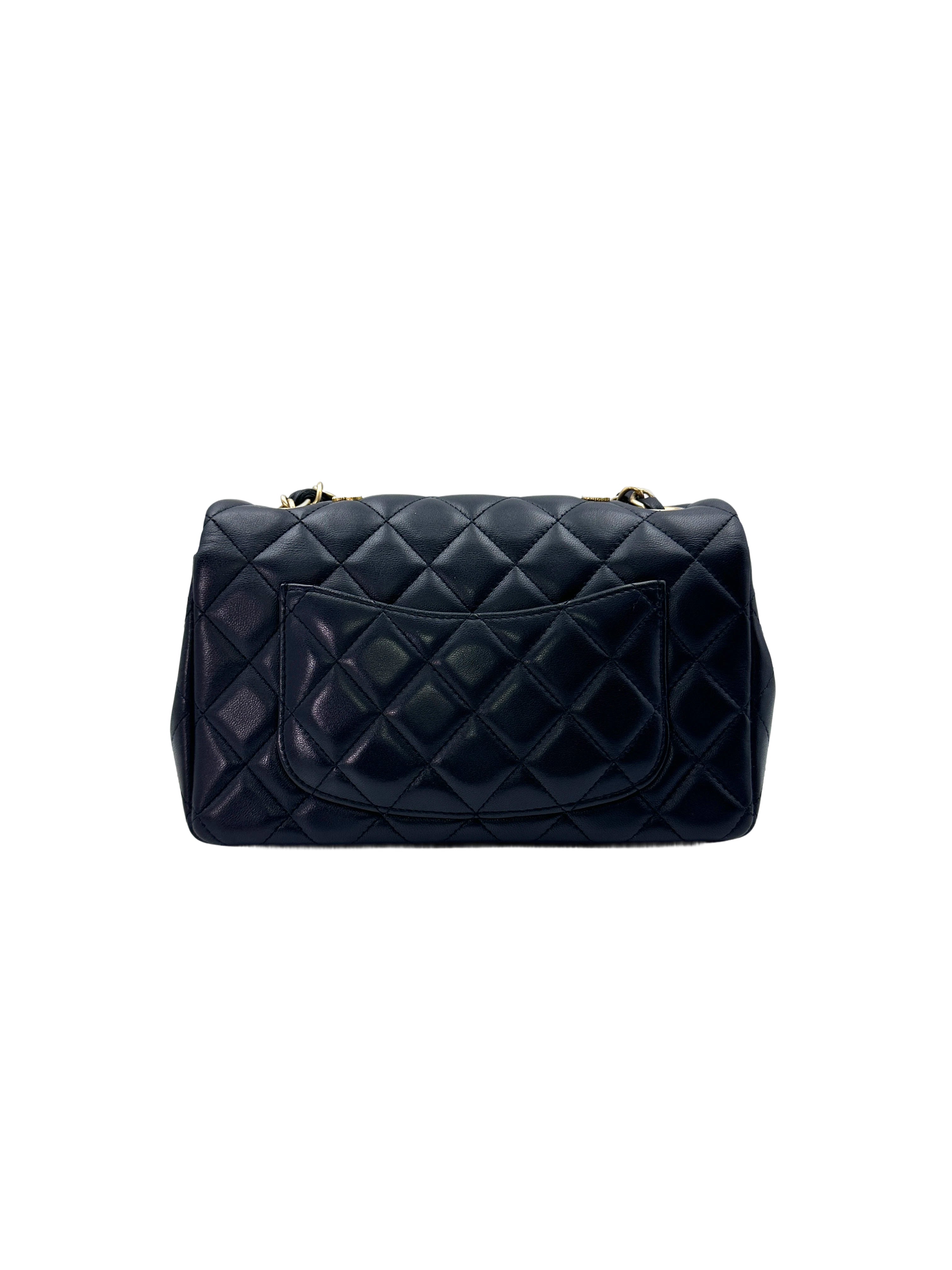 Chanel Egyption Amulet Classic Flap Black Quilted Lambskin Mini Shoulder Bag With Gold Hardware(27***27) IRIS072