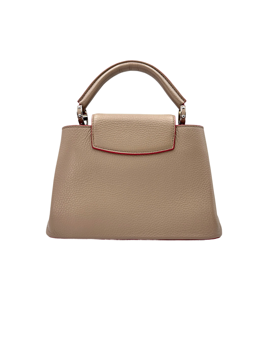Louis Vuitton Capucines White Leather Top Handle Bag LV2139