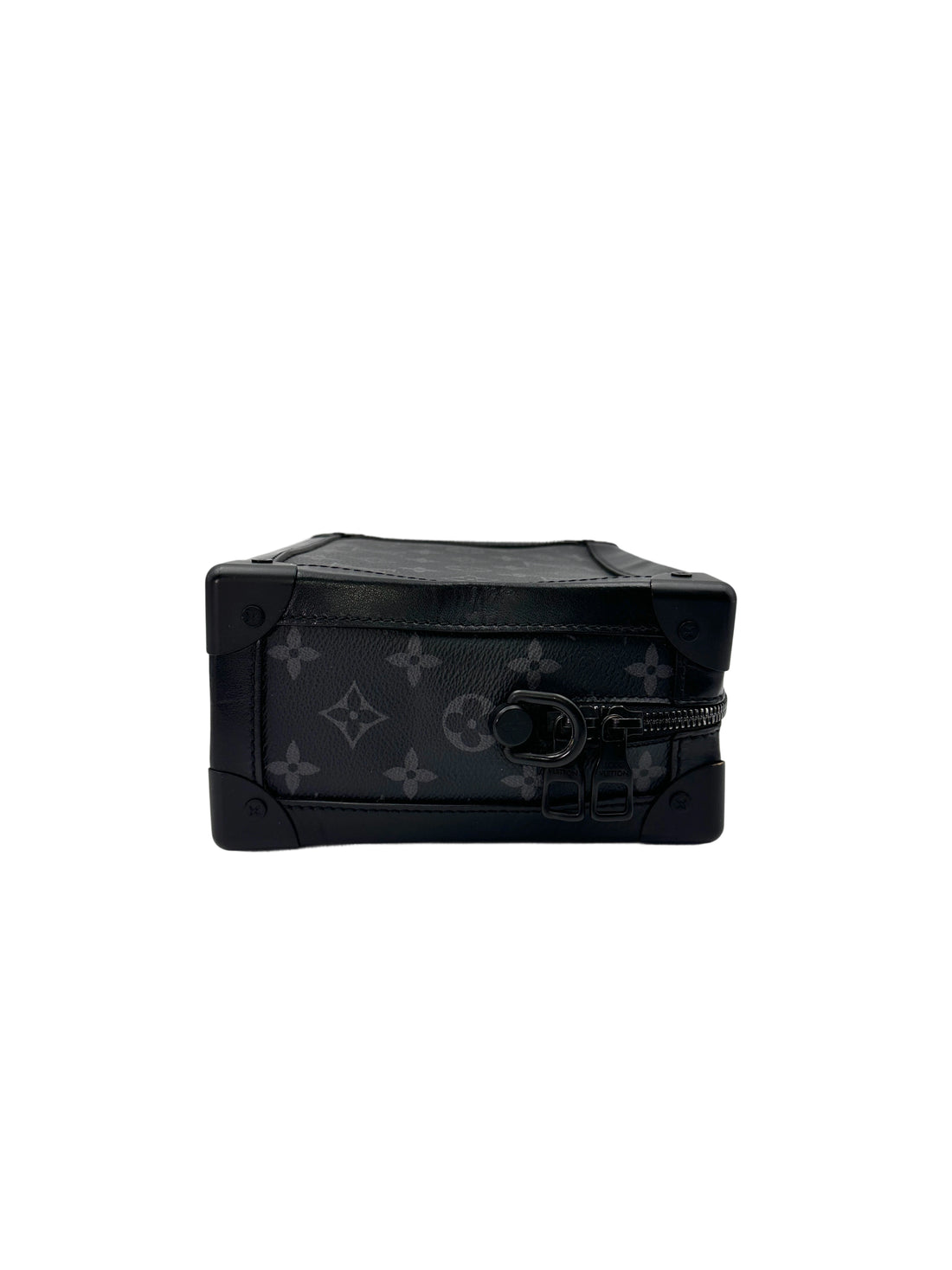 Louis Vuitton Soft Trunk Black Monogram Embossed Shoulder Bag LV2137