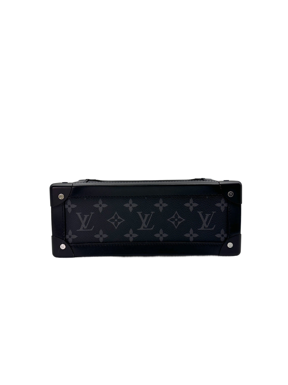 Louis Vuitton Soft Trunk Black Monogram Embossed Shoulder Bag LV2137
