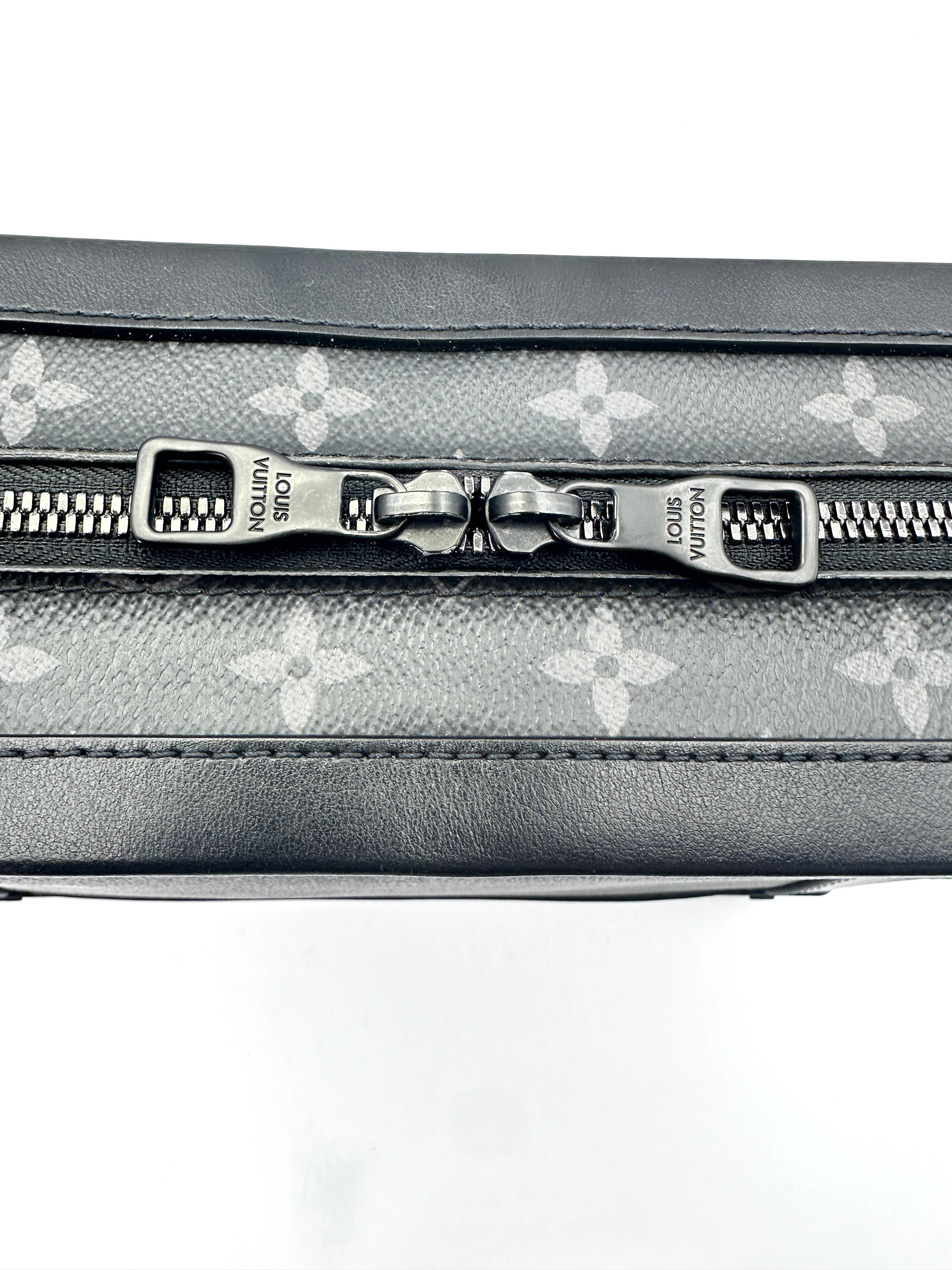 Louis Vuitton Soft Trunk Black Monogram Embossed Shoulder Bag LV2137