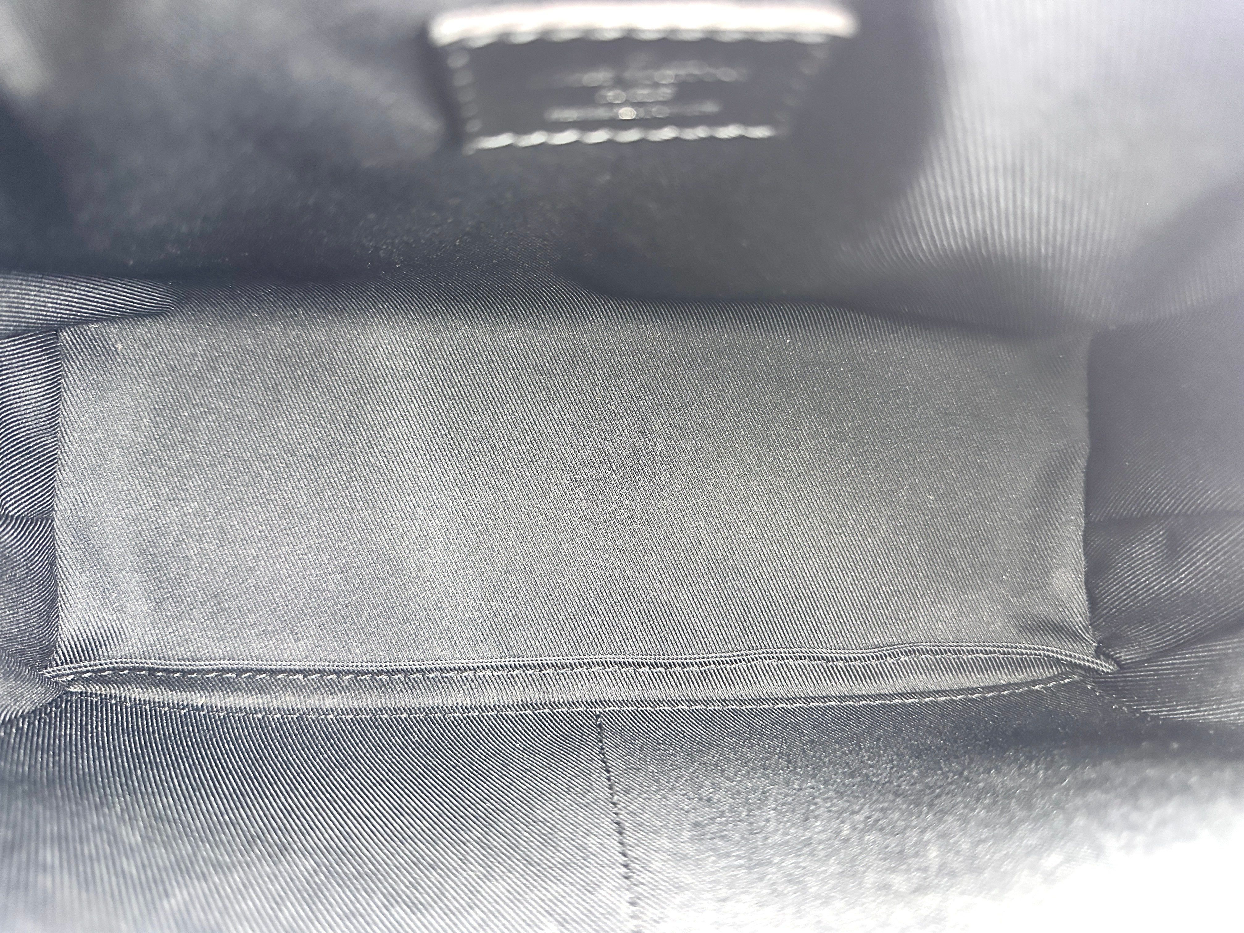 Louis Vuitton Soft Trunk Black Monogram Embossed Shoulder Bag LV2137