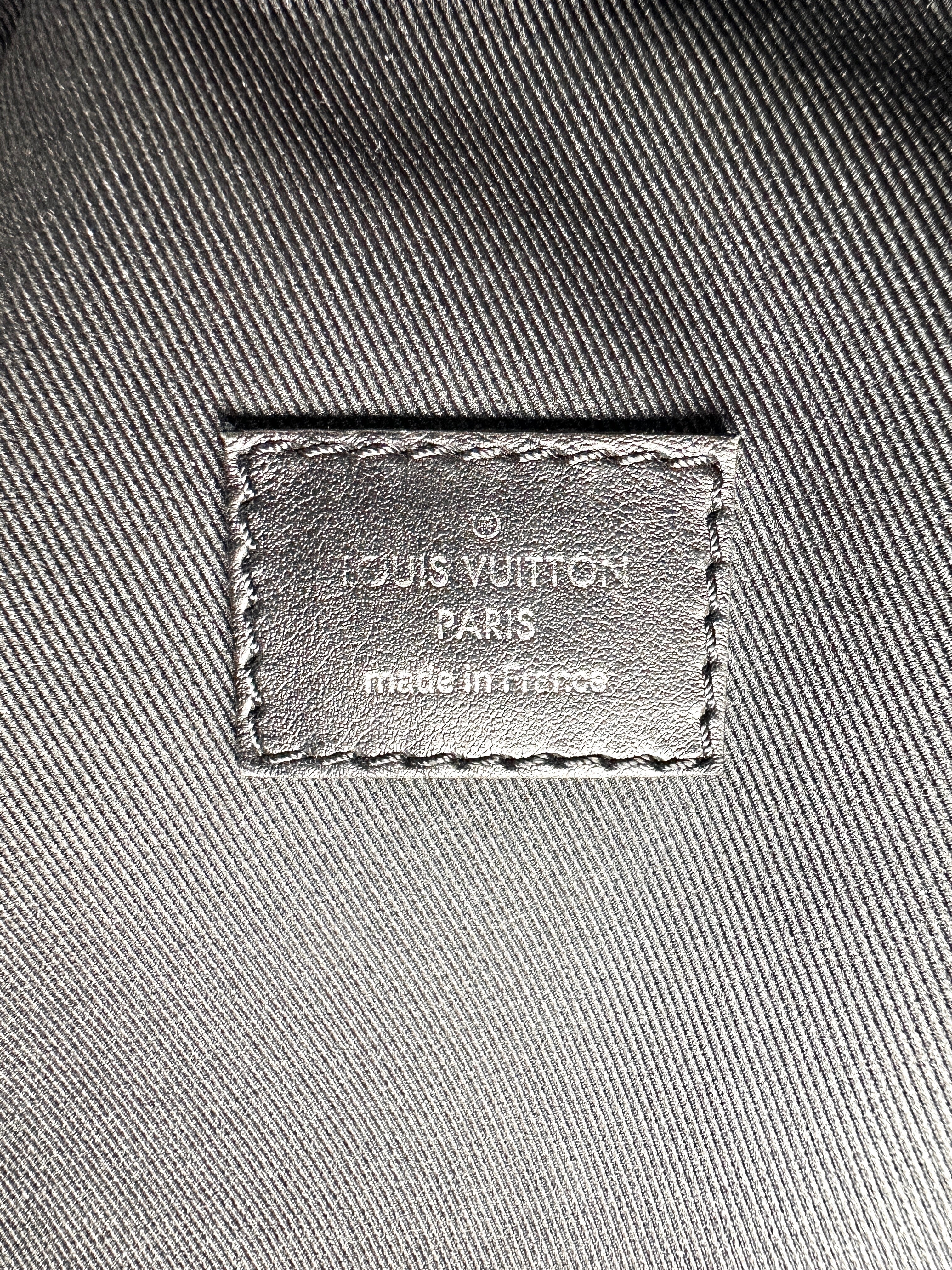 Louis Vuitton Soft Trunk Black Monogram Embossed Shoulder Bag LV2137