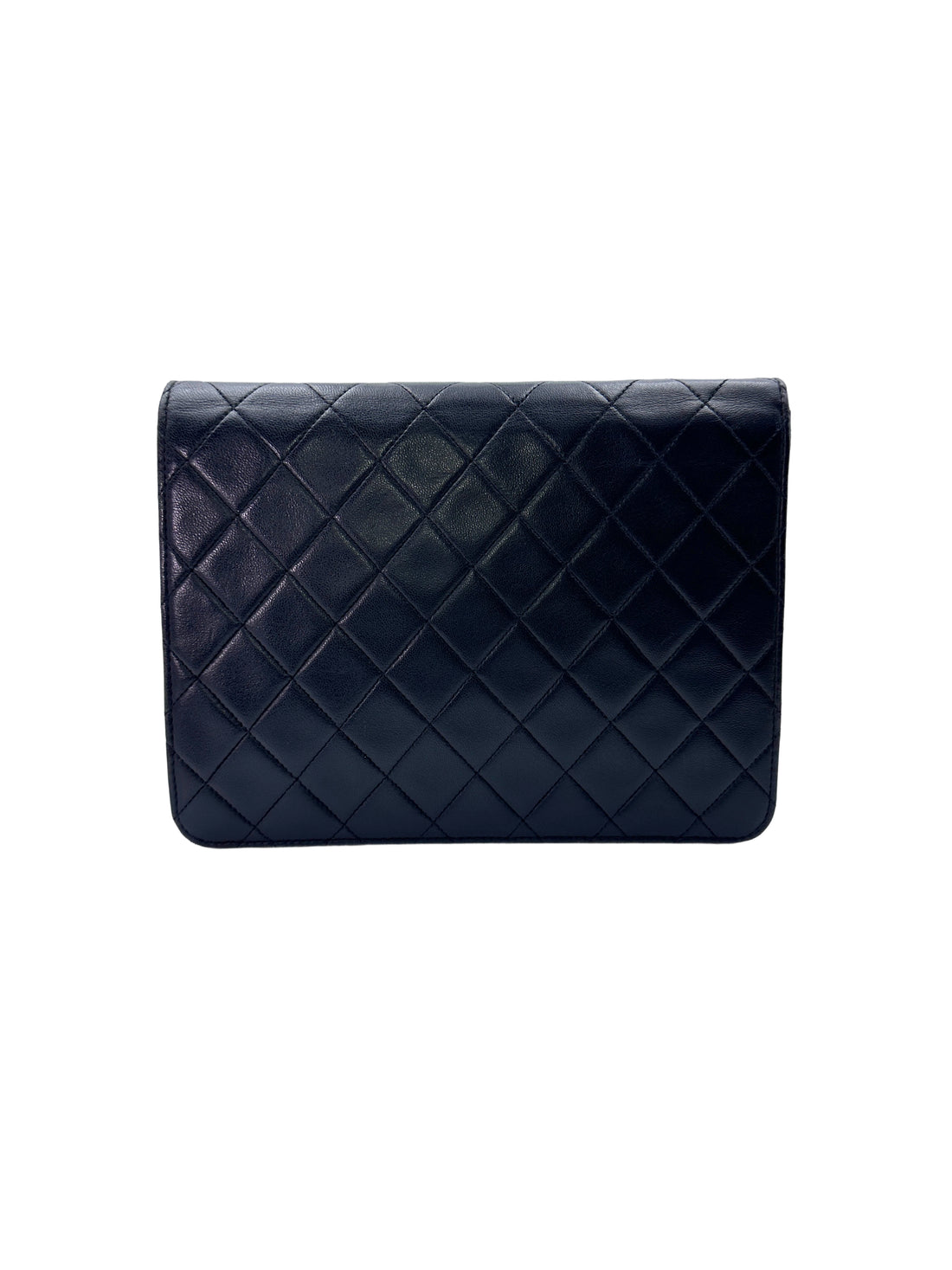 Chanel Black Quilted Leather Flap Bag With Gold Buckle(35***71) CC1535