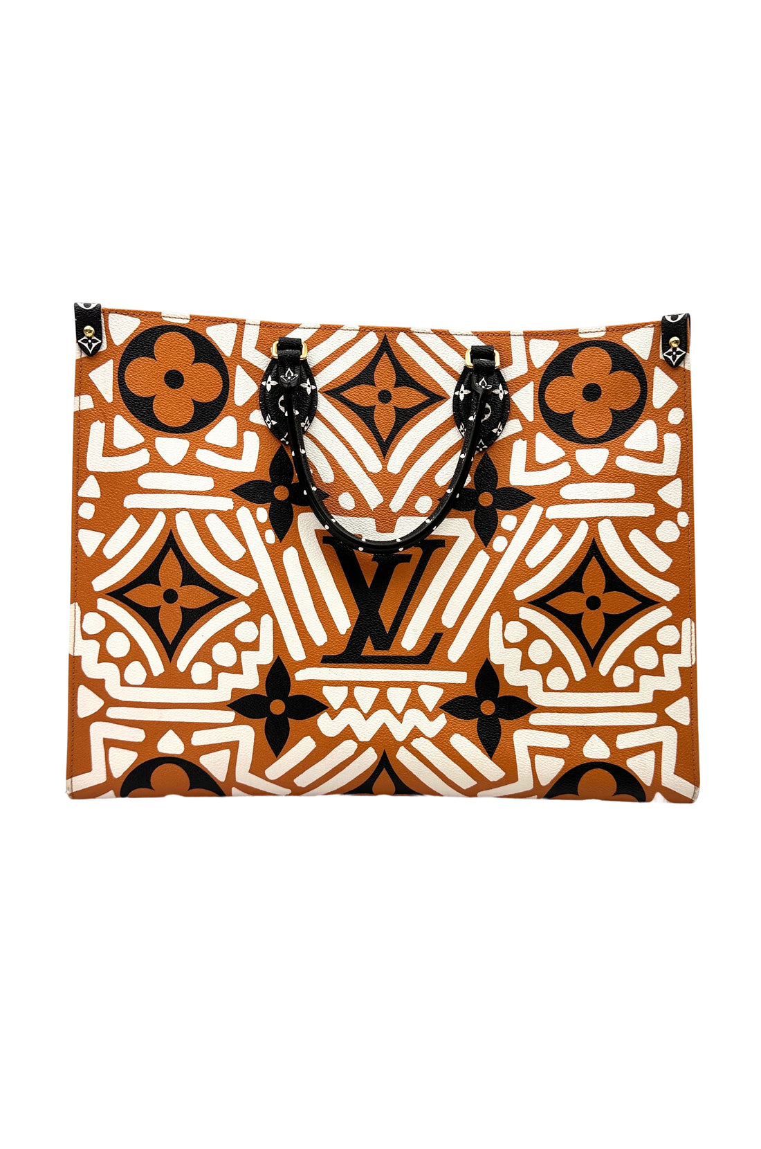 Louis Vuitton LV Crafty Neverfull Caramel/White Gaint Monogram Canvas Tote Bag LV2129
